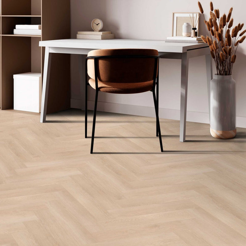 Solidfloor Dryback Visgraat Mansion Ivory Oak - Visgraat Plak PVC