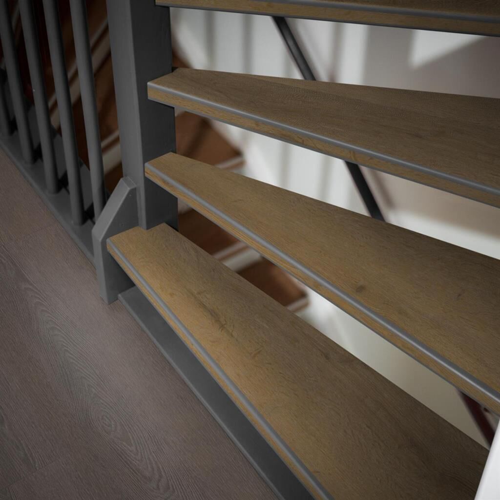 Ambiant Traptreden Set - Vivero Dark Oak - Traprenovatie PVC