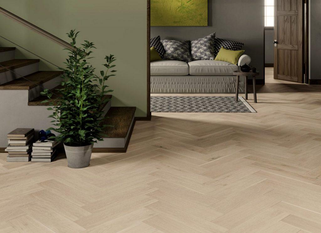 Twist Floors Wood Visgraat 3304 Tampa - 3 laags - Onbehandeld Noest Arm - Lamelparket - Parketvloer - Harman Vloeren Amsterdam