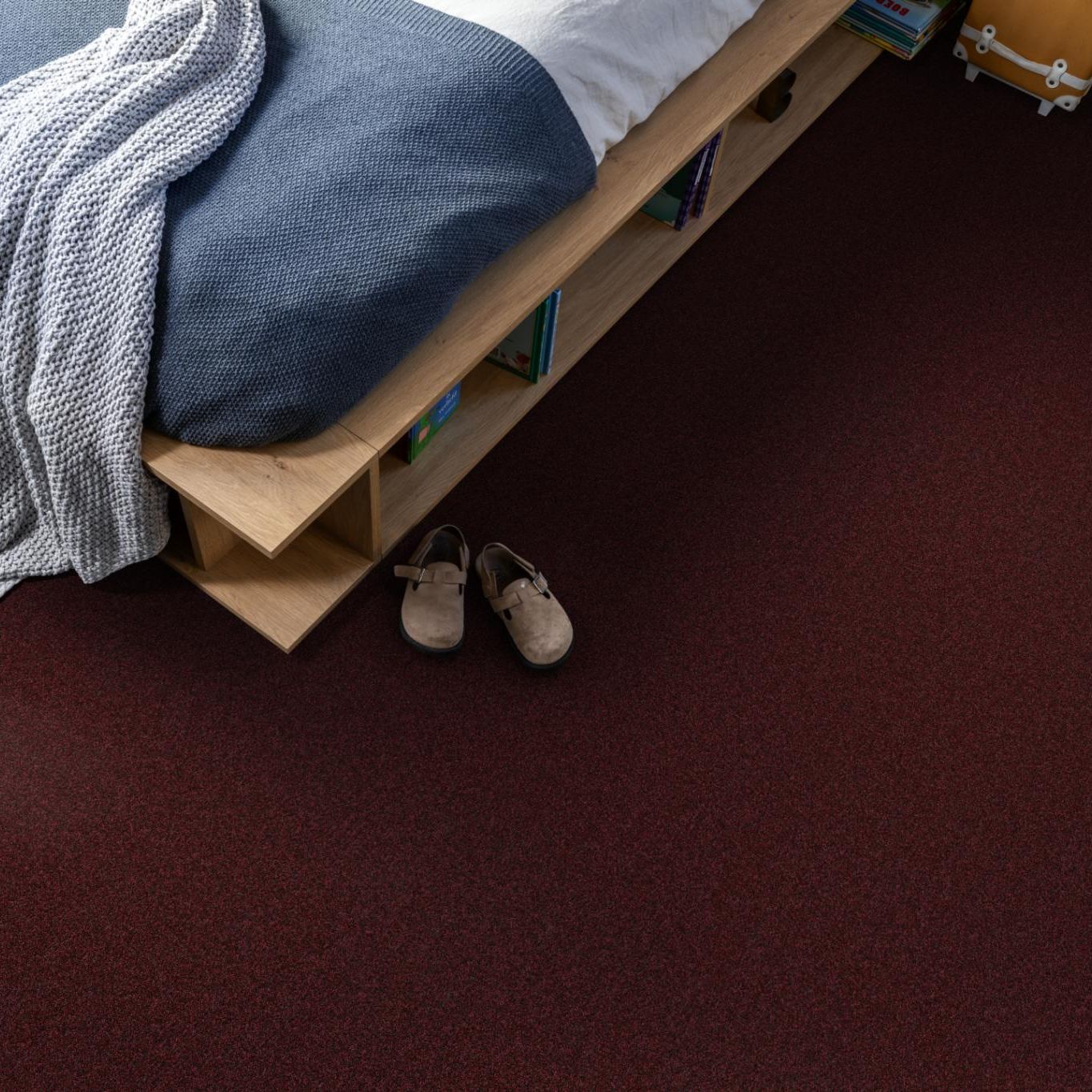 Ambiant Alaska Donkerrood 1001 - Vloerbedekking - Tapijt