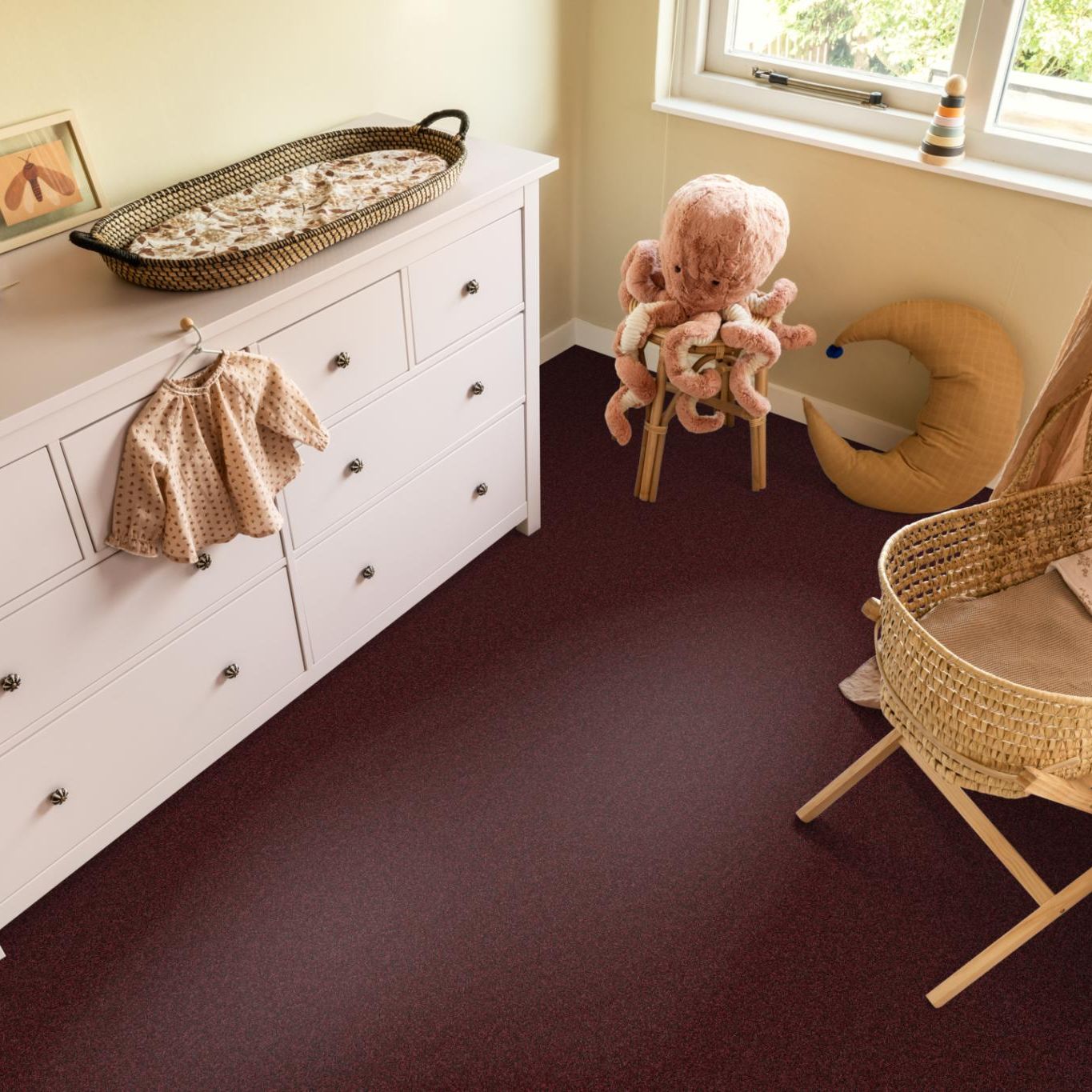 Ambiant Alaska Donkerrood 1001 - Vloerbedekking - Tapijt