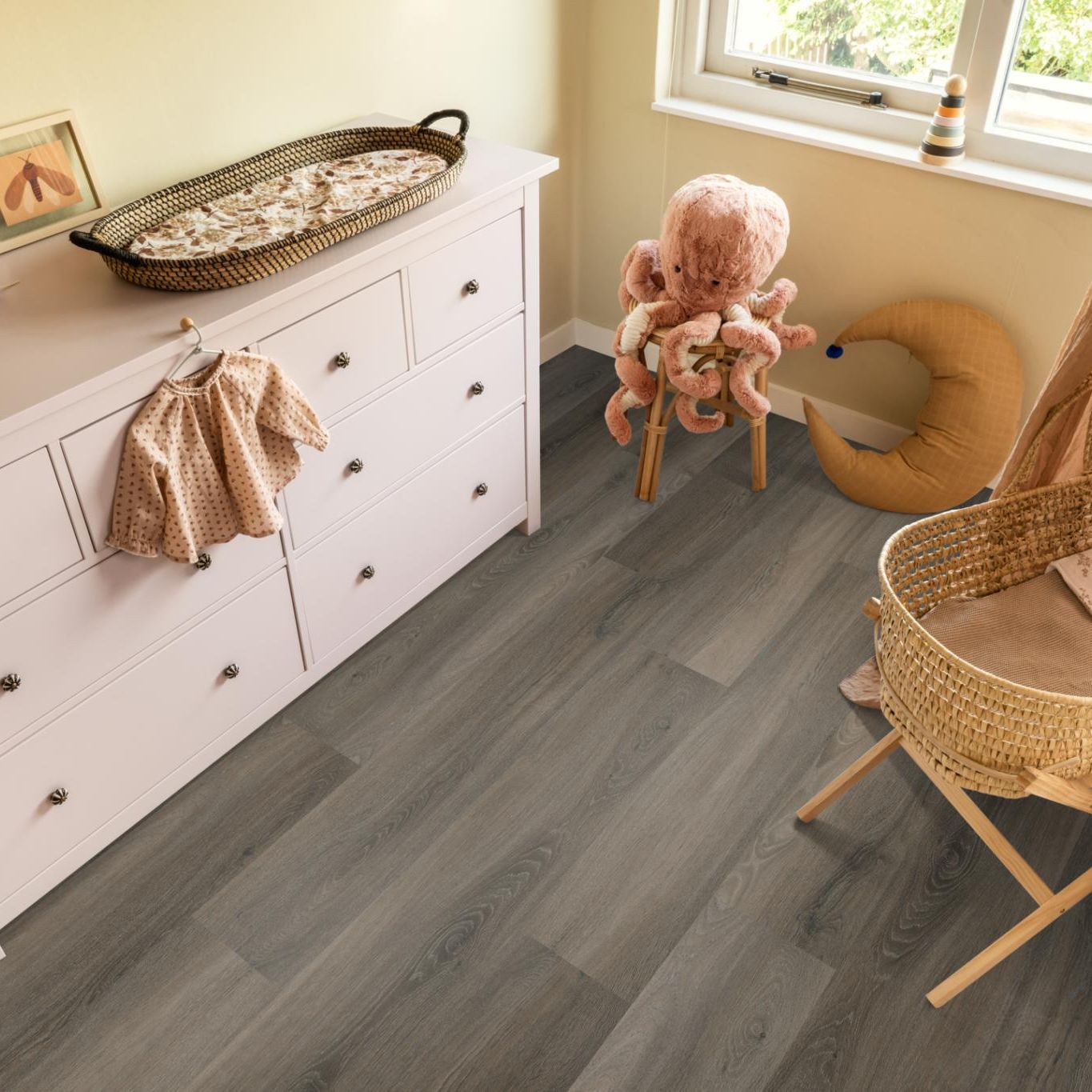Ambiant Avanto Dryback Dark Grey - Plak PVC Vloer