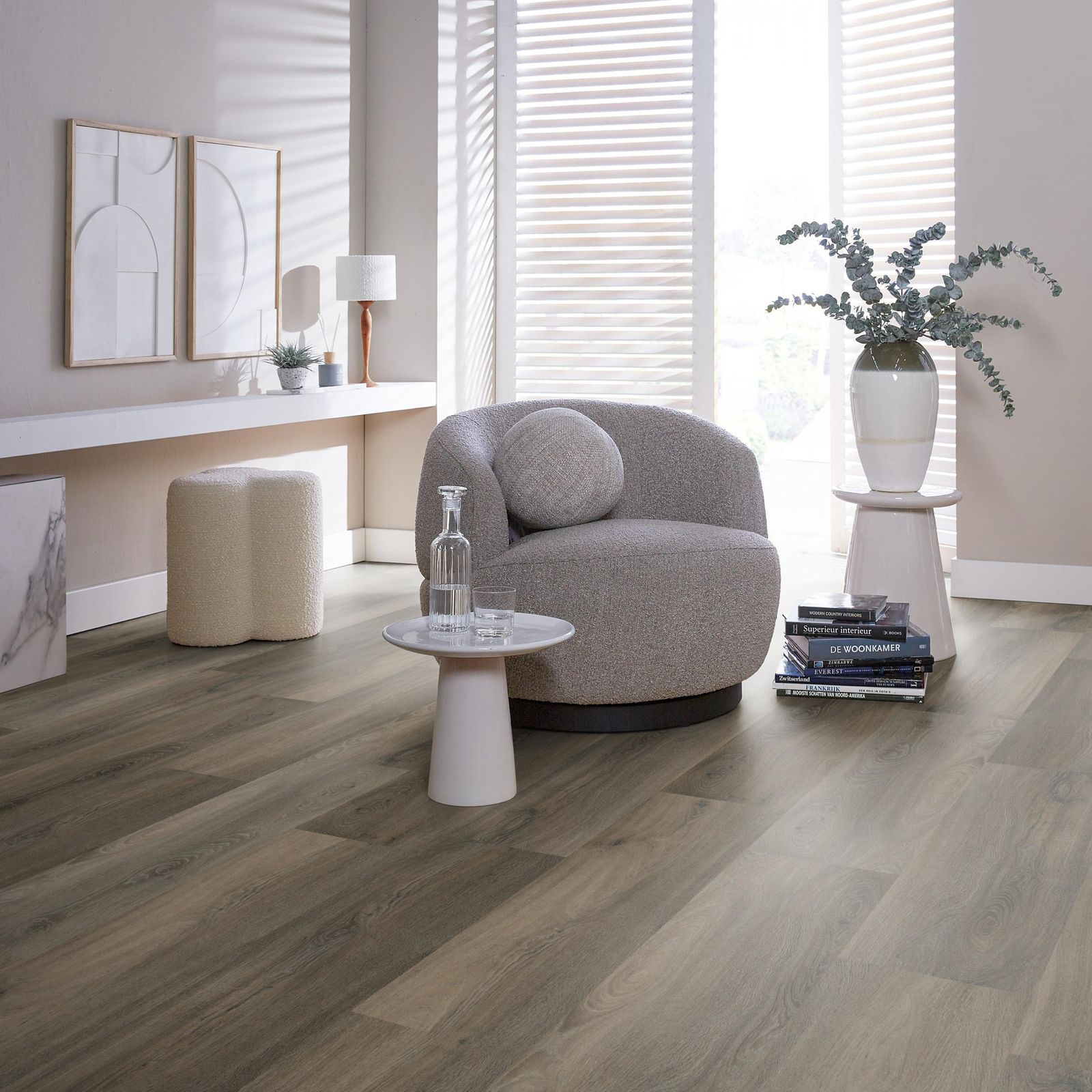 Ambiant Avanto Dryback Dark Grey - Plak PVC Vloer