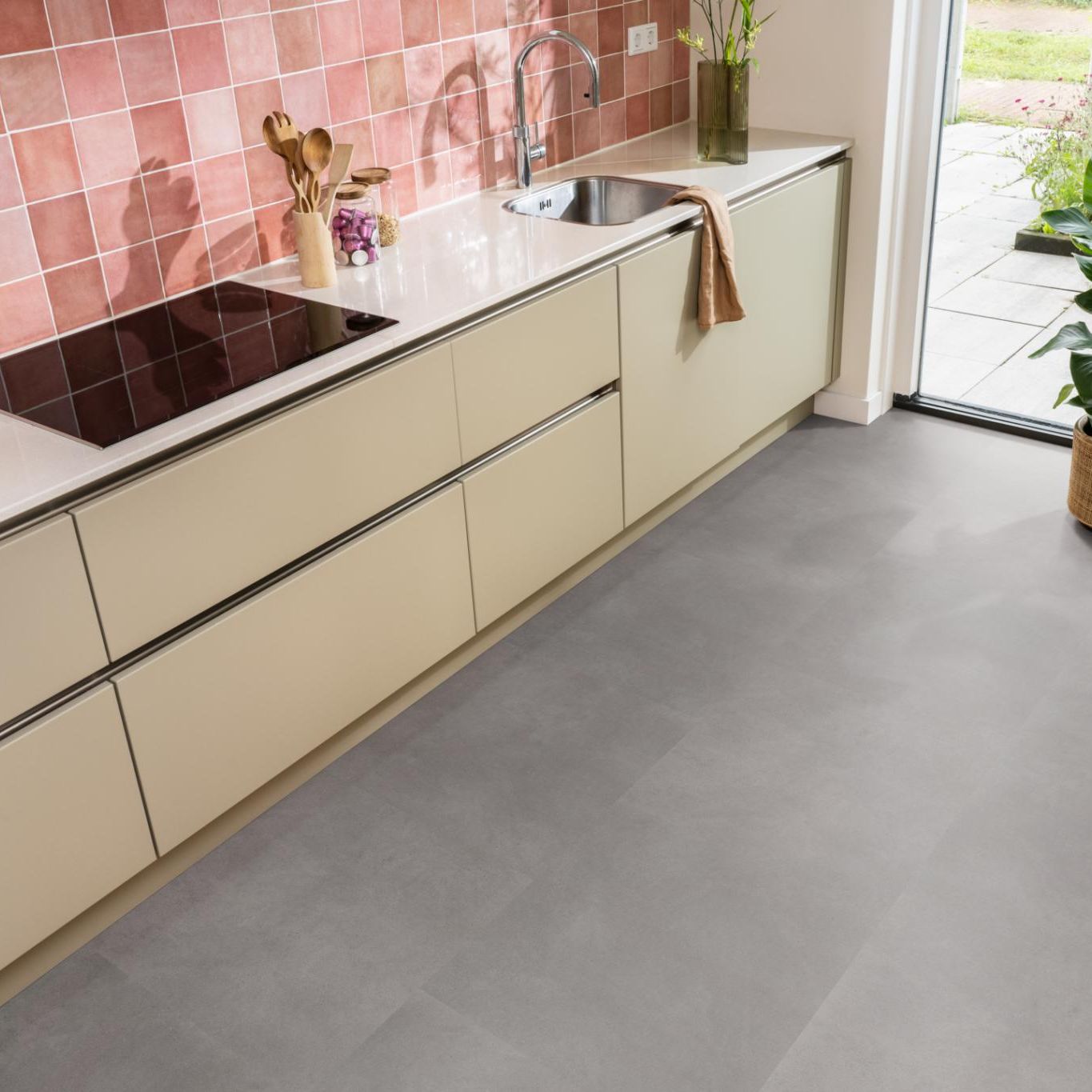 Ambiant Baroso Dryback Grey - Plak PVC Vloer