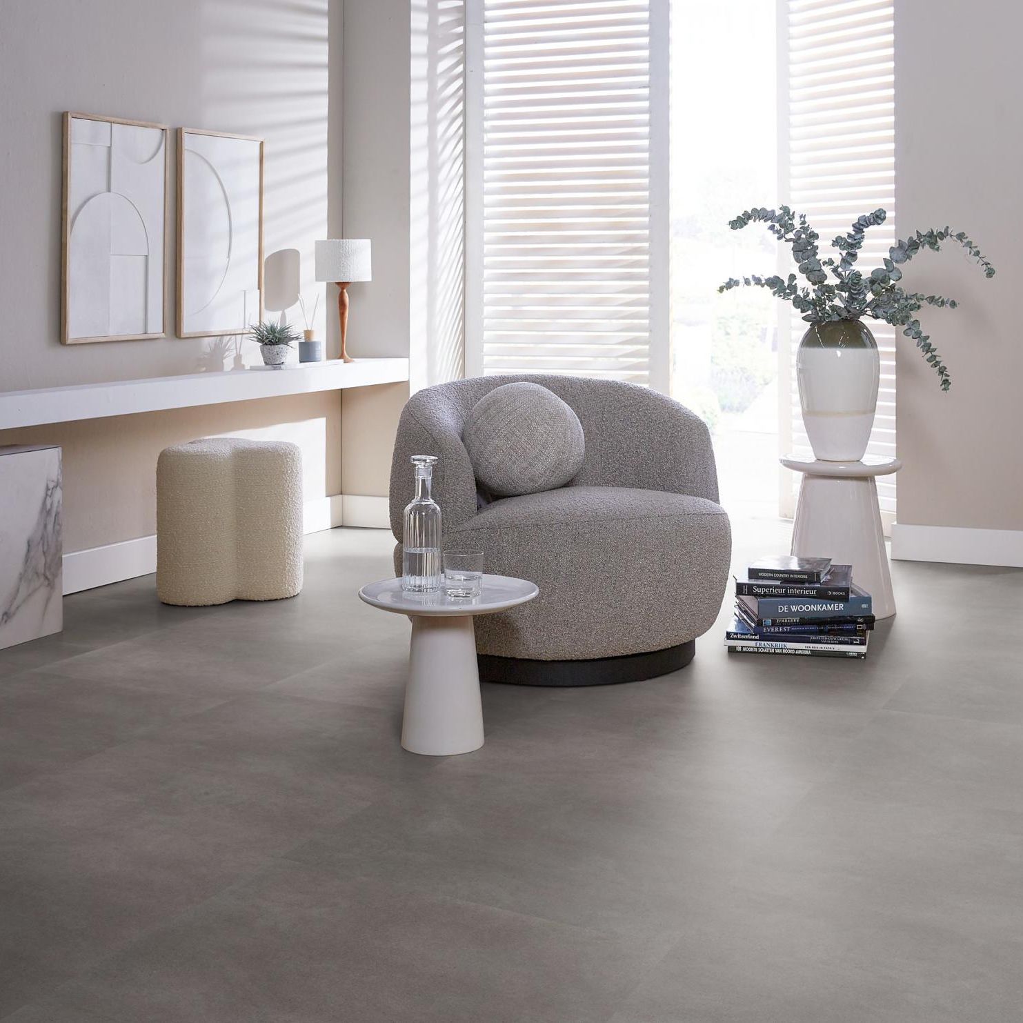 Ambiant Baroso Dryback Grey - Plak PVC Vloer