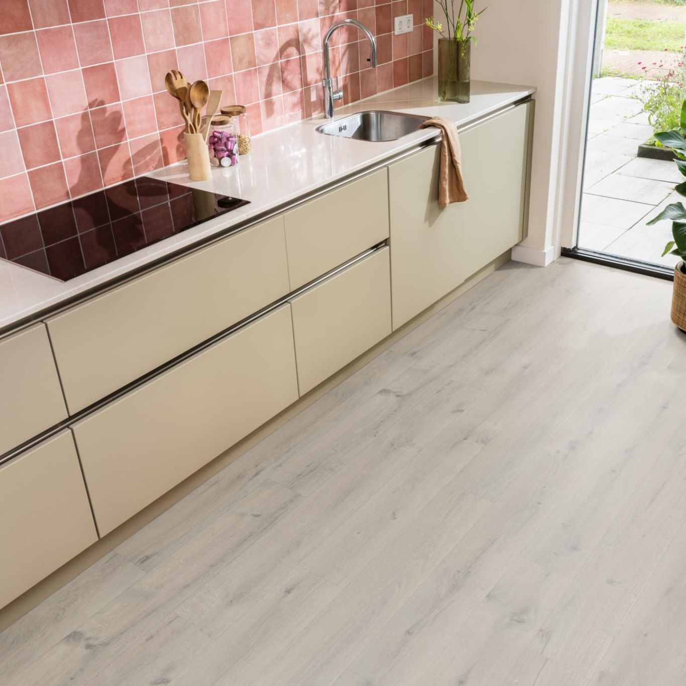 Ambiant Calandro Eiken 5252 Zilver - Vinyl