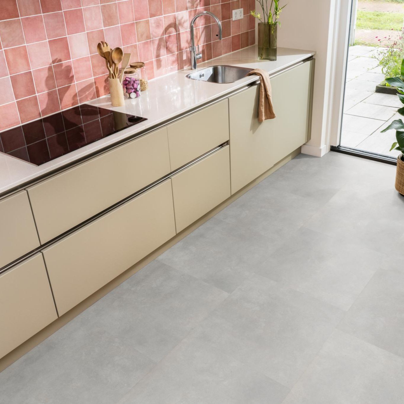 Ambiant Ceramo XL Click Light Grey - Klik PVC Vloer