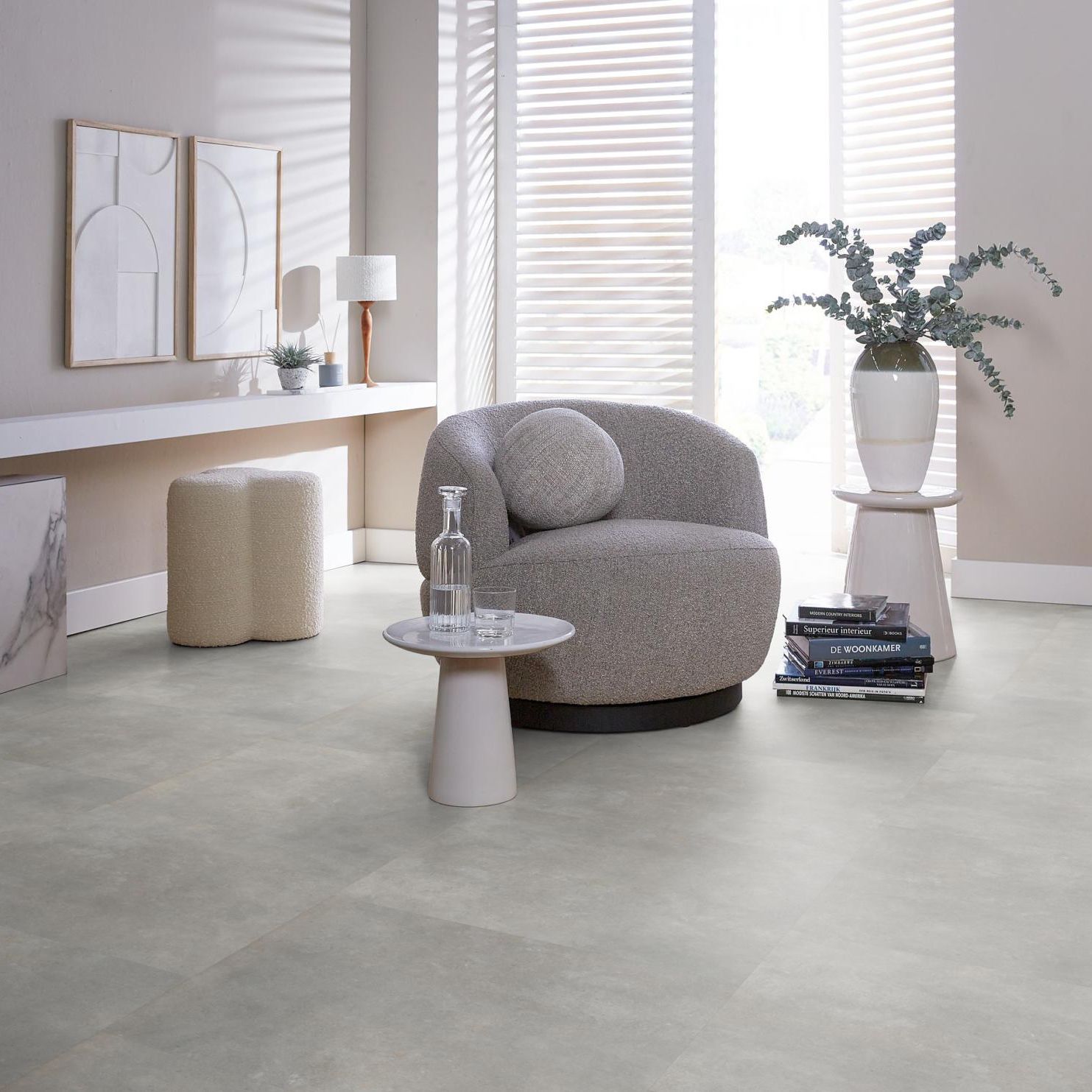 Ambiant Ceramo XL Click Light Grey - Klik PVC Vloer