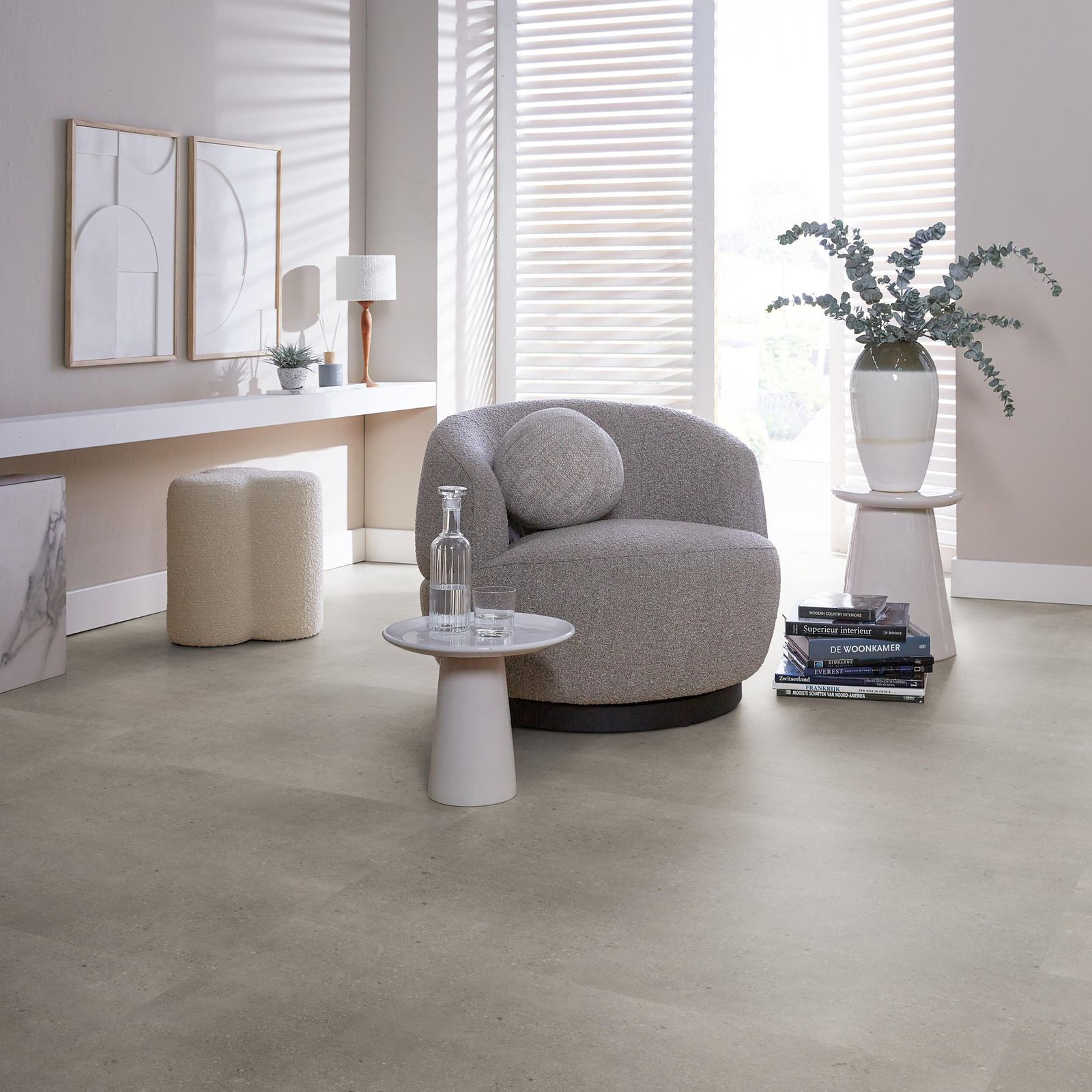 Ambiant Composite XL Dryback Warm Grey - Plak PVC Vloer