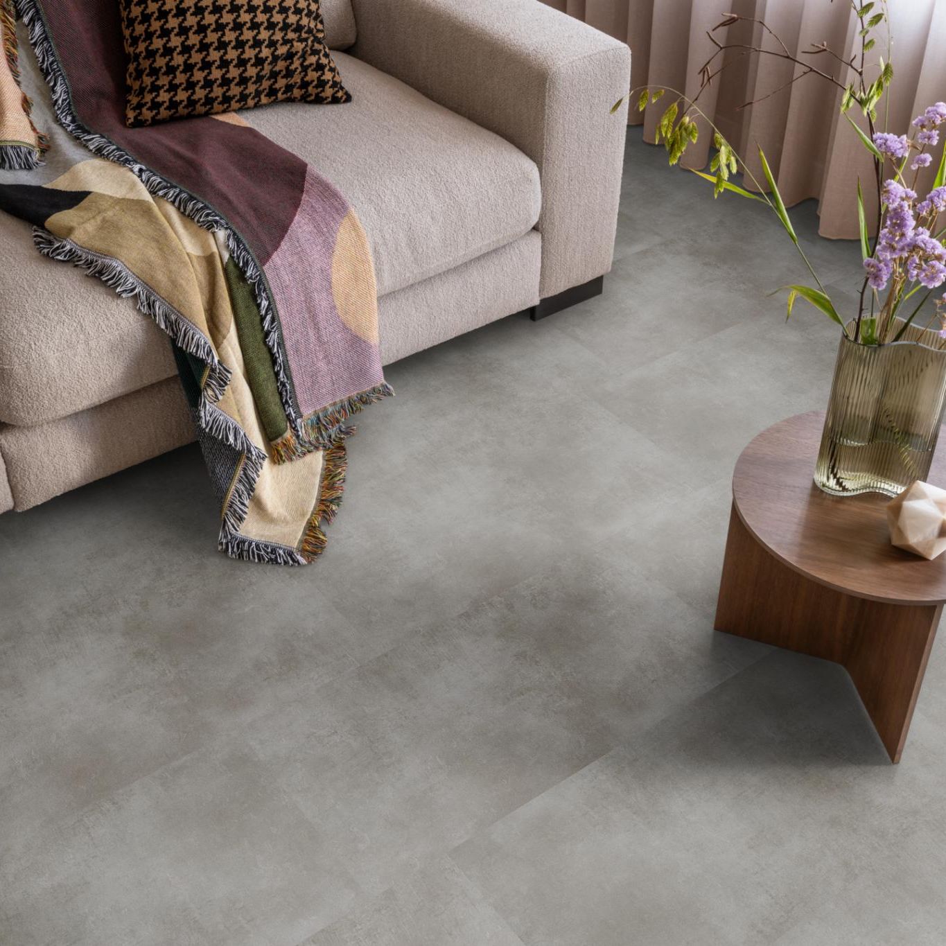 Ambiant Concrete Dryback Blue Grey - Plak PVC Vloer