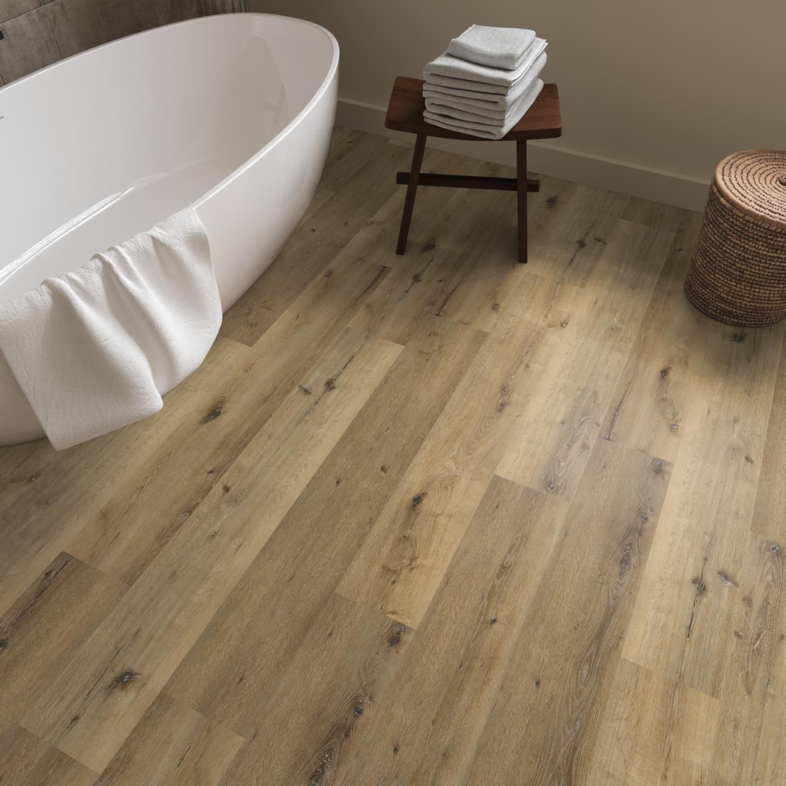 Ambiant Essenzo Dryback Dark Oak - Plak PVC Vloer