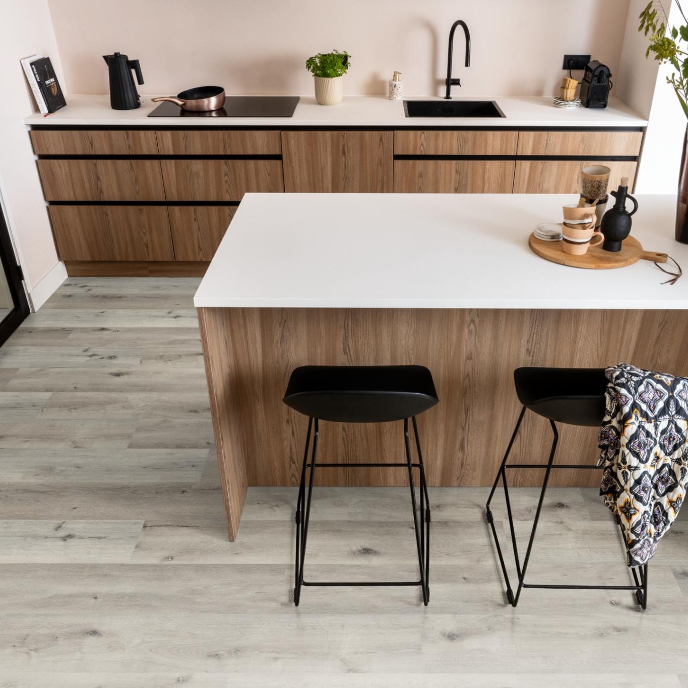 Ambiant Essenzo Dryback Smoky - Plak PVC Vloer