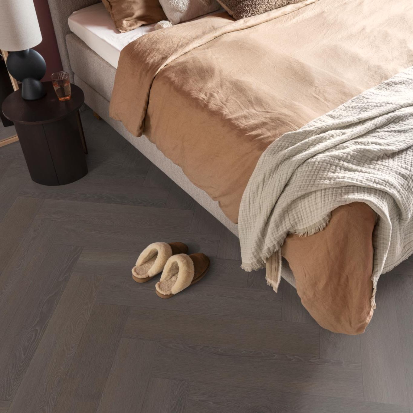 Ambiant Herringbone Click Charcoal - Klik PVC Vloer