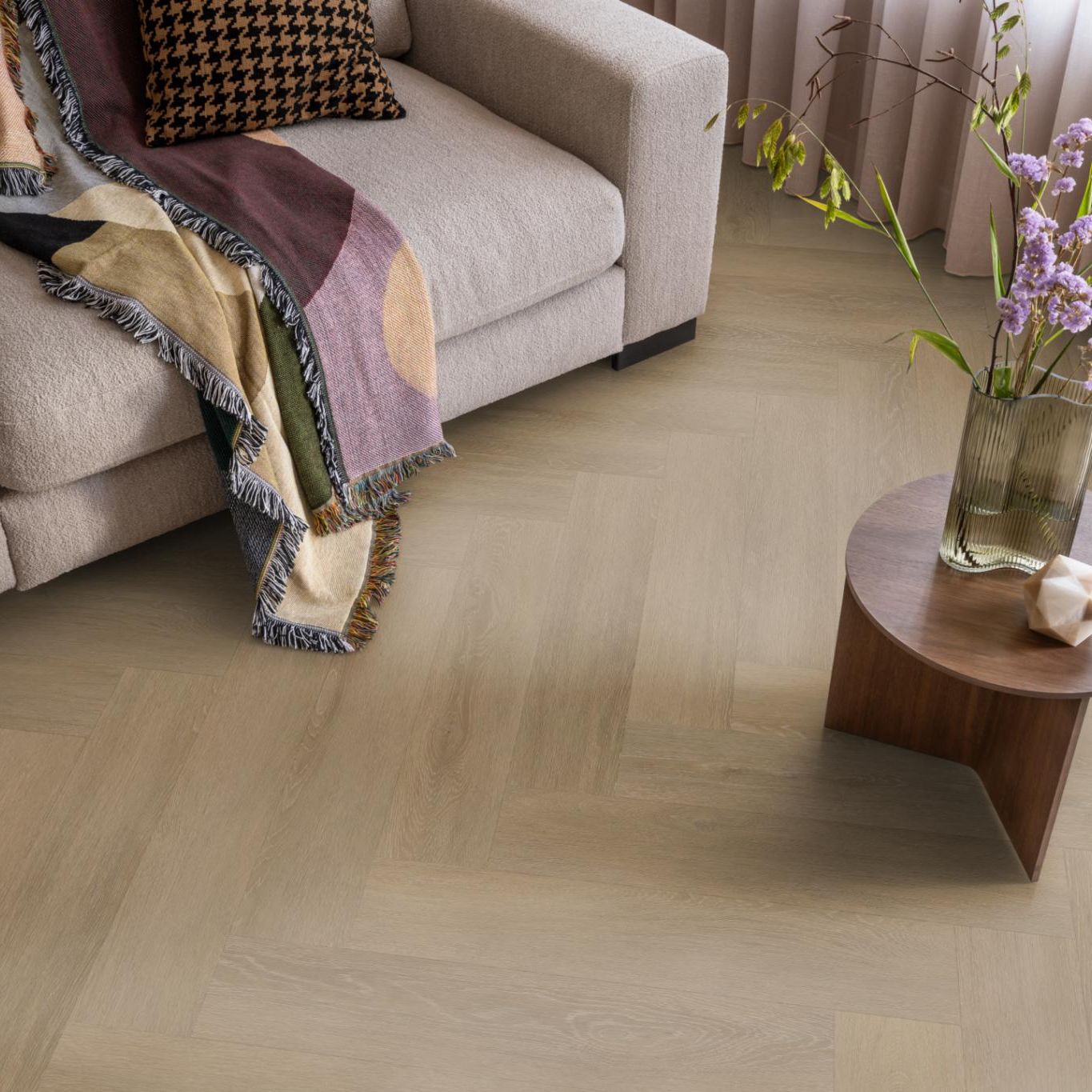 Ambiant Herringbone Dryback Sun Kissed - Plak PVC Vloer