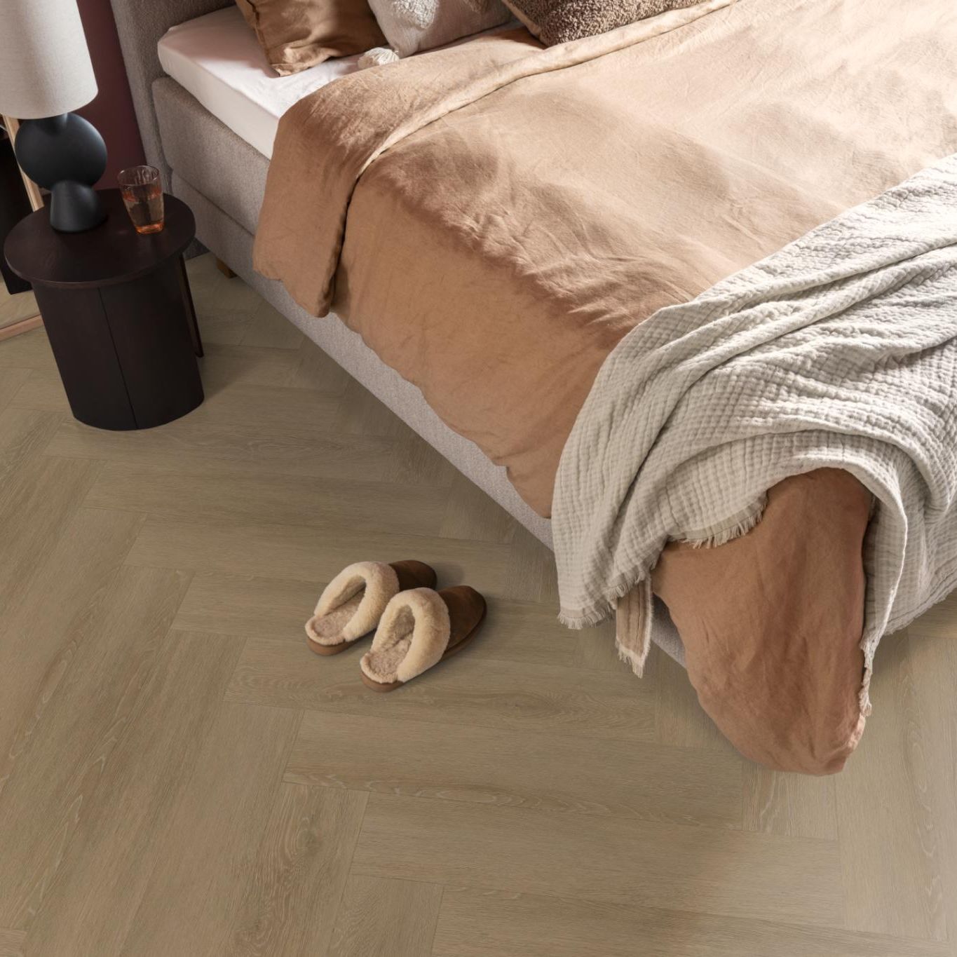 Ambiant Herringbone Dryback Sun Kissed - Plak PVC Vloer