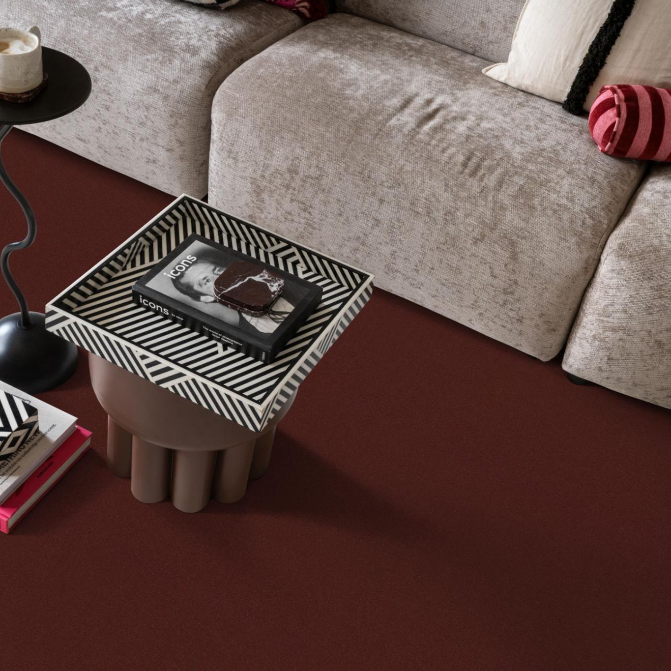 Ambiant Megapool Rood 1000 - Vloerbedekking - Tapijt