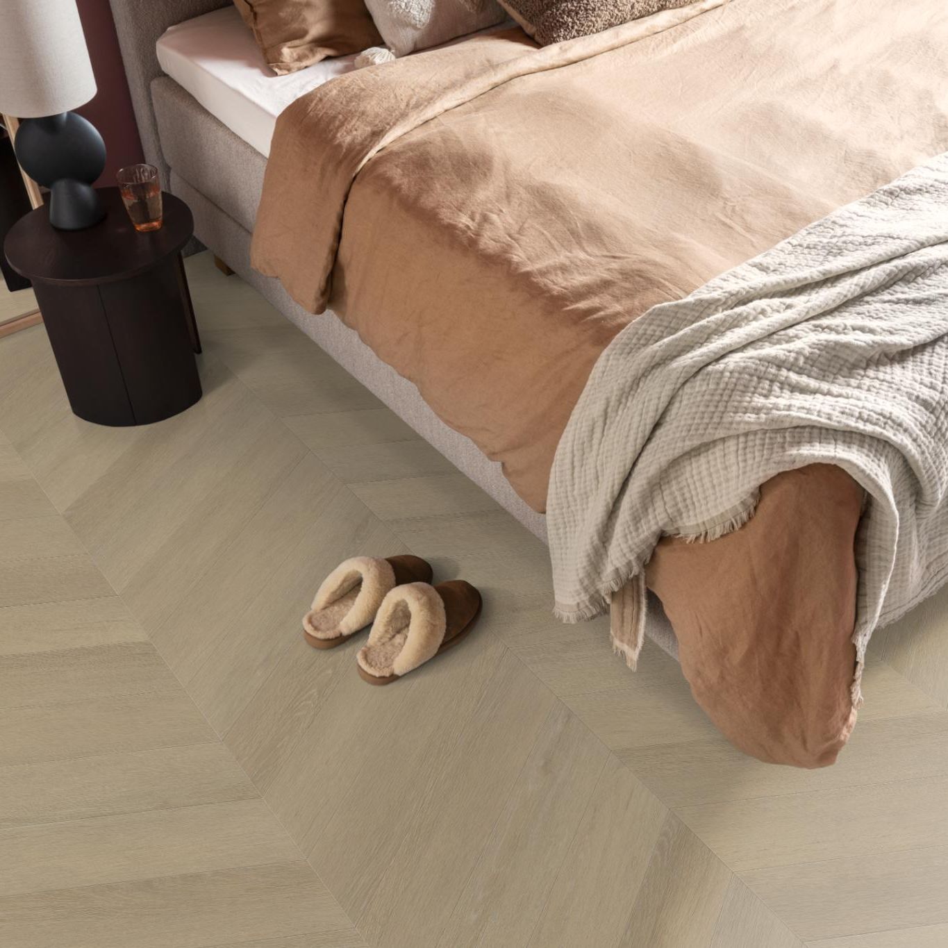 Ambiant Noble Dryback Hongaarse Punt Natural - Plak PVC Vloer