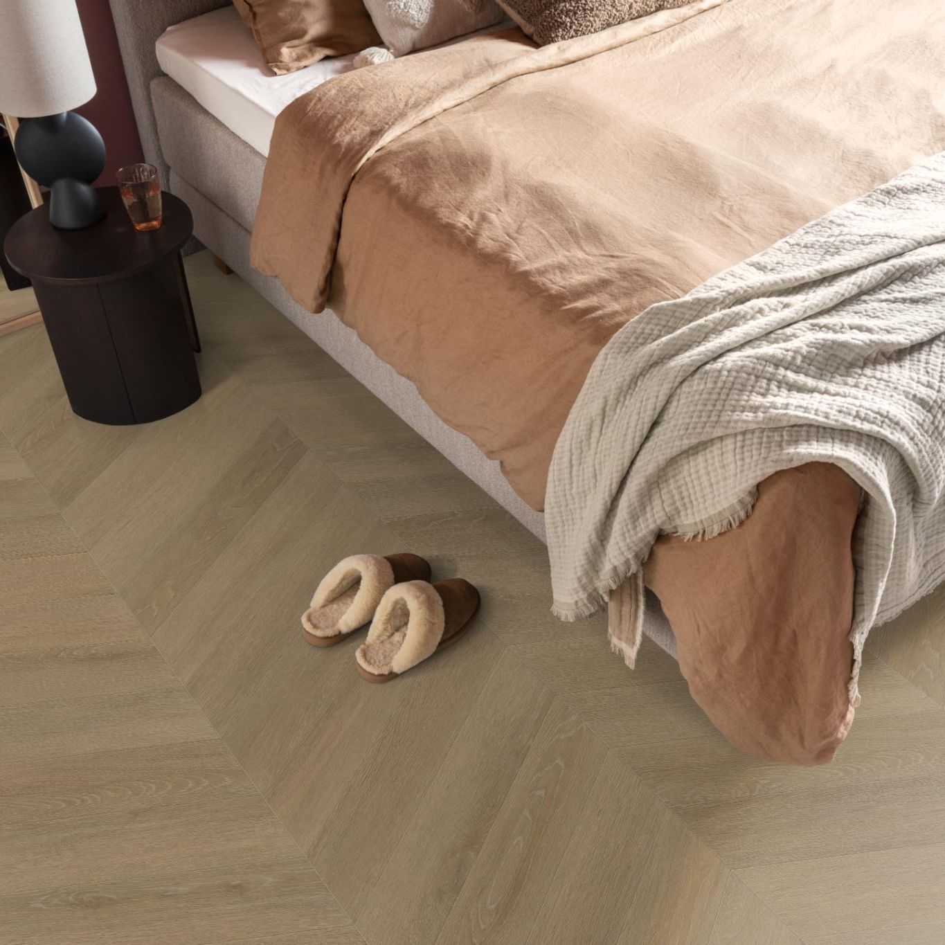 Ambiant Noble Dryback Hongaarse Punt Sun Kissed - Plak PVC Vloer