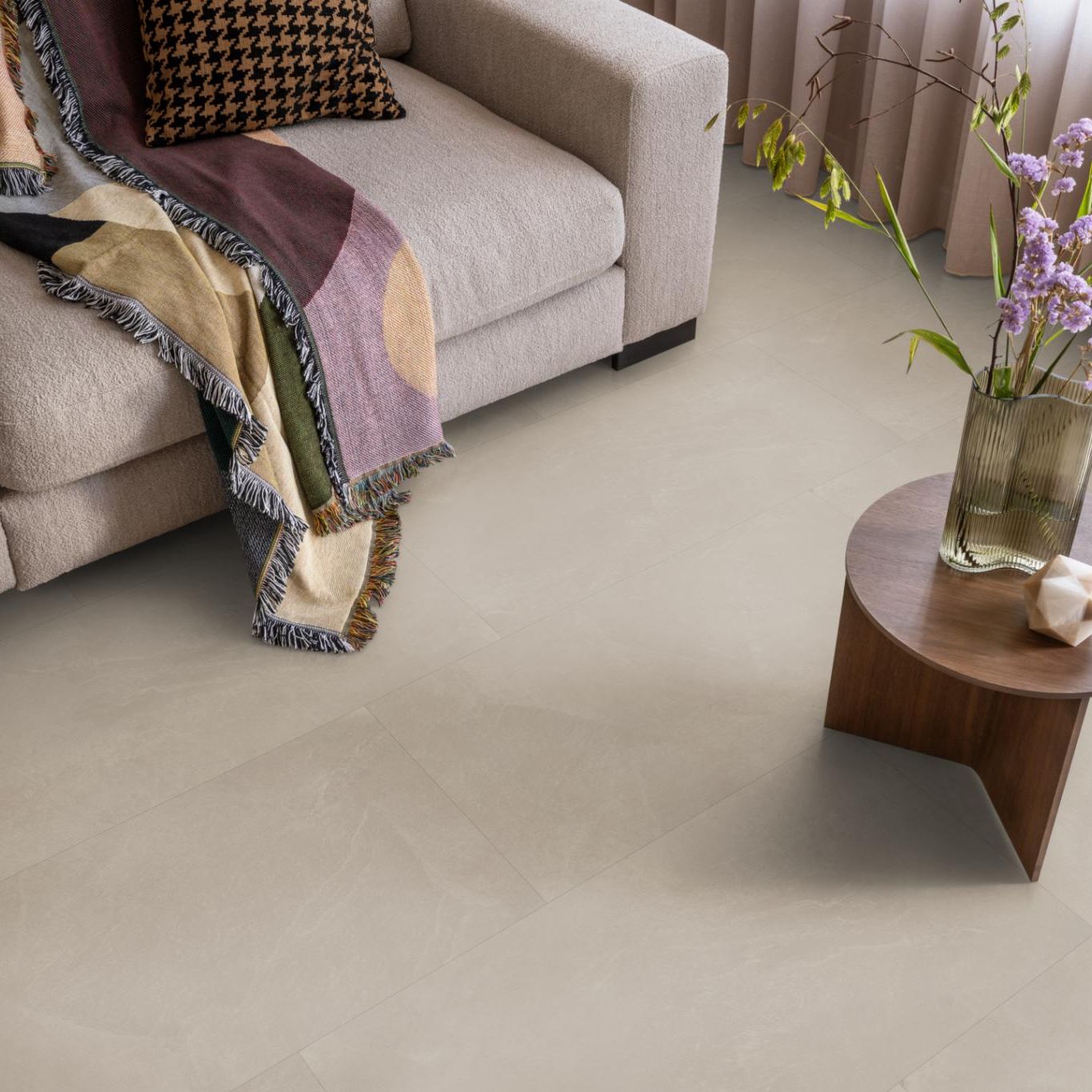 Ambiant Noveno Dryback Warm Beige - Plak PVC Vloer