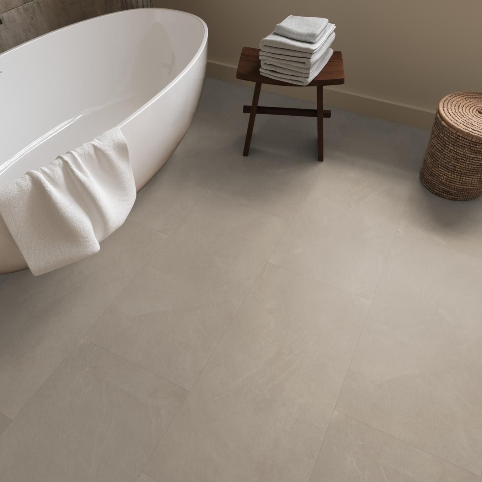 Ambiant Noveno Dryback Warm Beige - Plak PVC Vloer