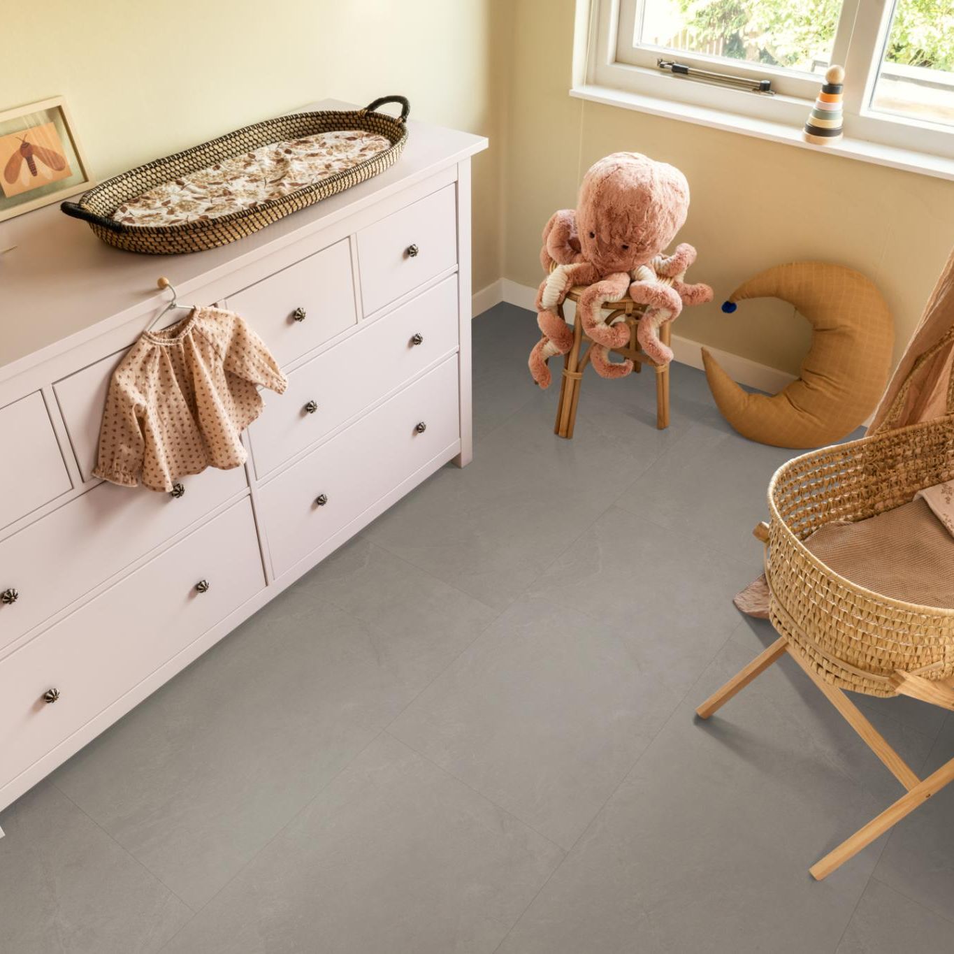 Ambiant Noveno Dryback Warm Grey - Plak PVC Vloer