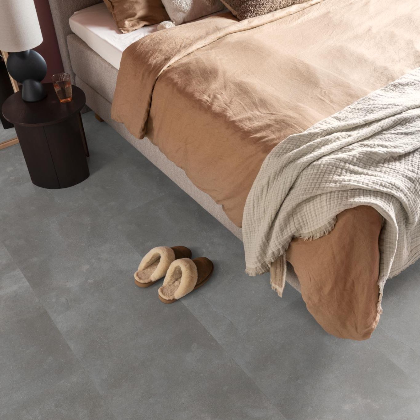 Ambiant Piazzo Dryback Dark Grey - Plak PVC Vloer