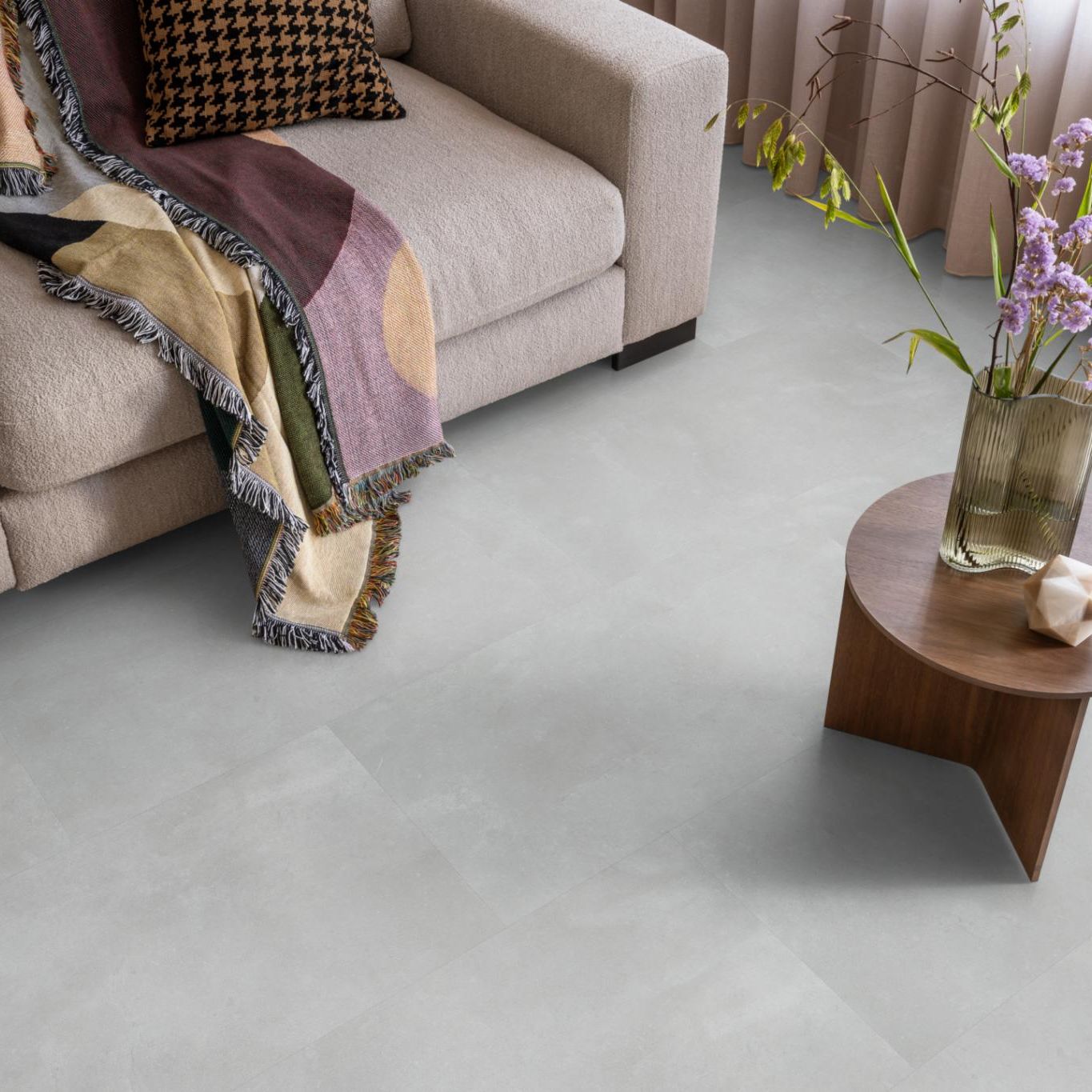 Ambiant Piazzo Dryback Light Grey - Plak PVC Vloer