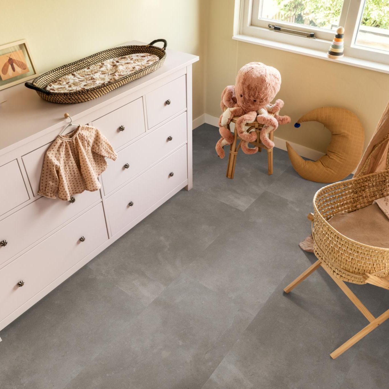 Ambiant Piazzo Dryback Warm Grey - Plak PVC Vloer