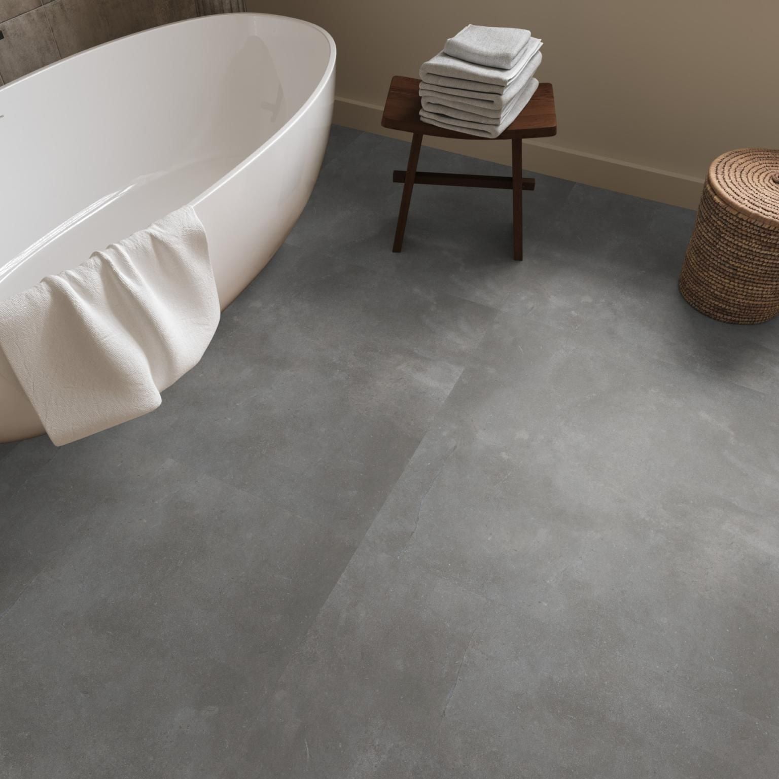 Ambiant Piazzo XL Dryback Dark Grey - Plak PVC Vloer