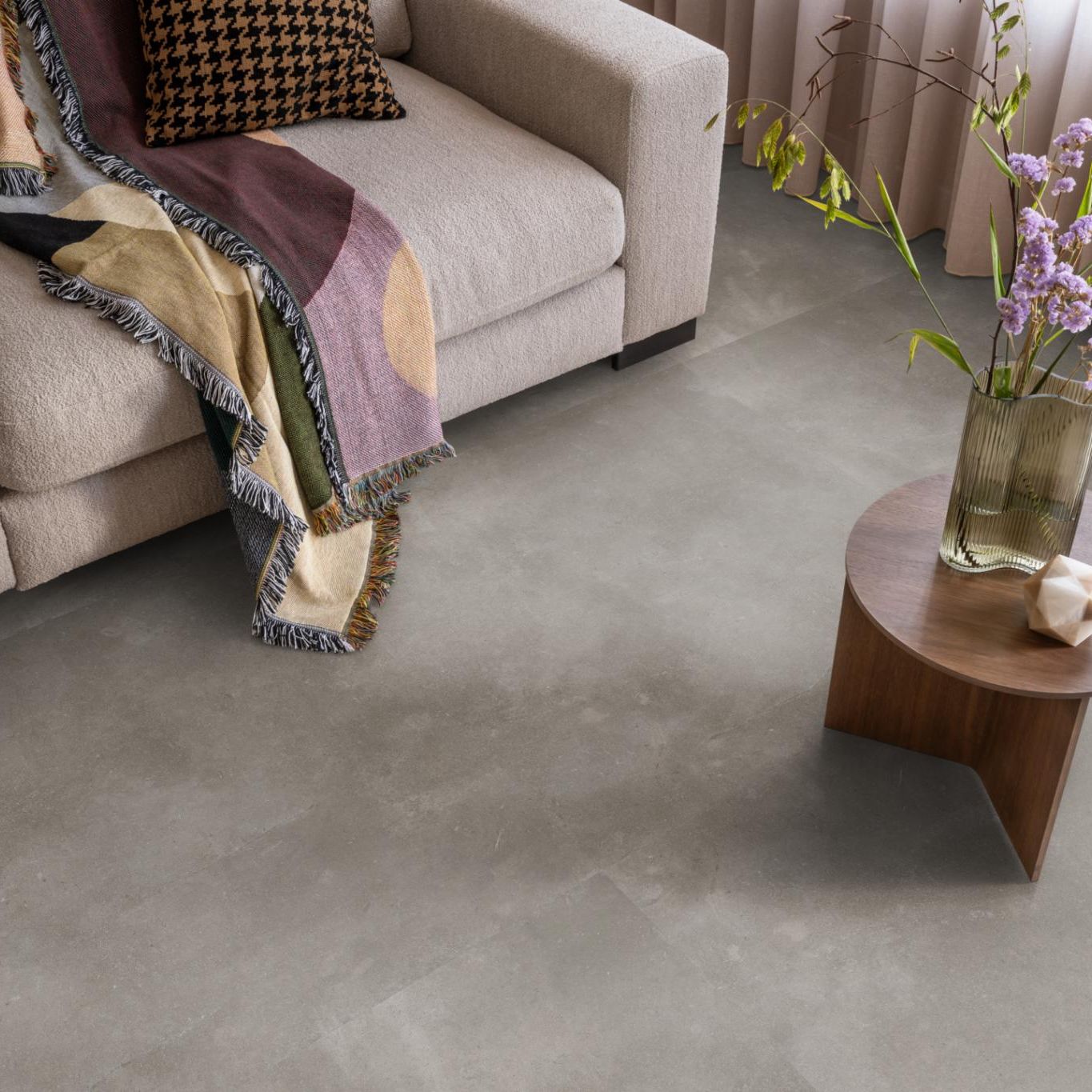 Ambiant Piazzo XL Dryback Warm Grey - Plak PVC Vloer