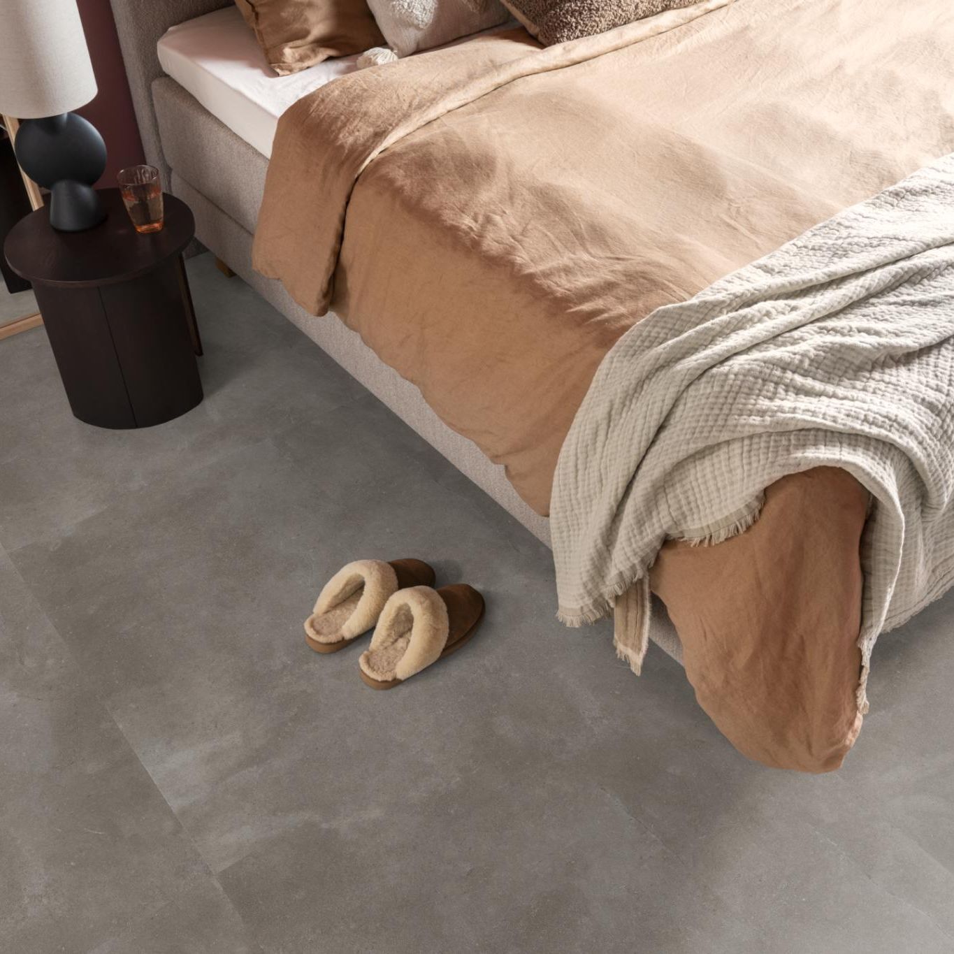 Ambiant Piazzo XL Dryback Warm Grey - Plak PVC Vloer