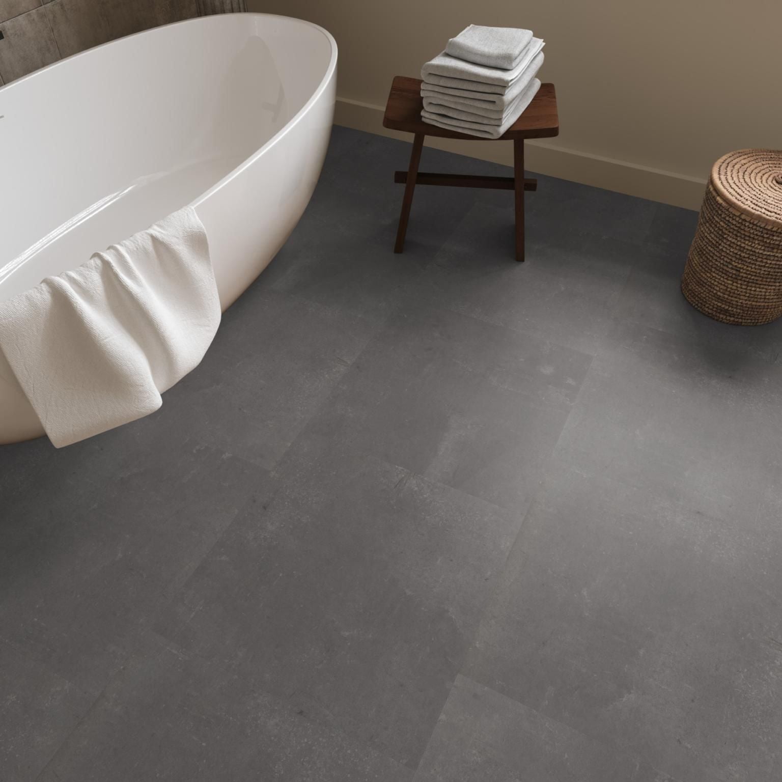 Ambiant Piero Dryback Dark Grey - Plak PVC Vloer