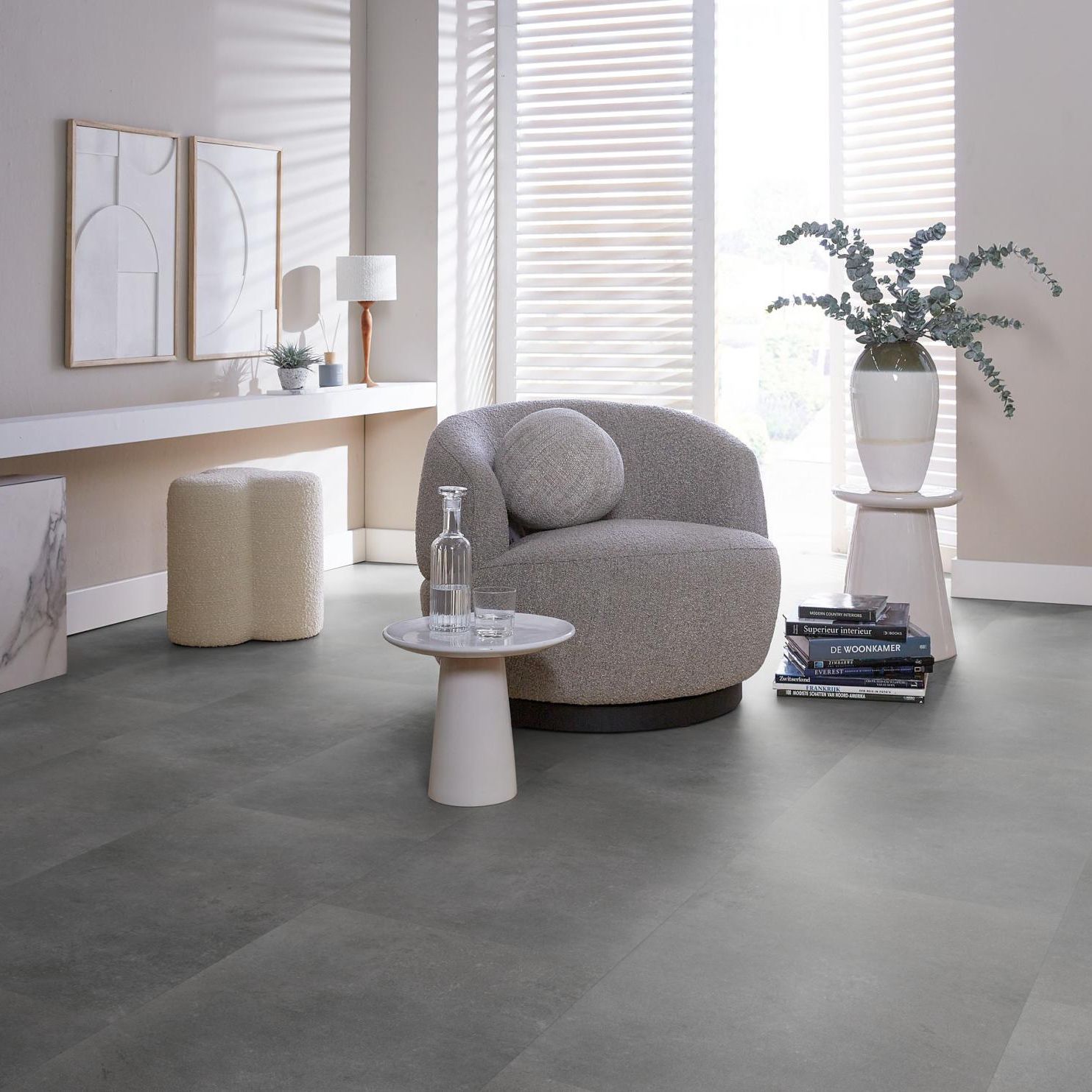 Ambiant Sarino Click Dark Grey - Klik PVC Vloer