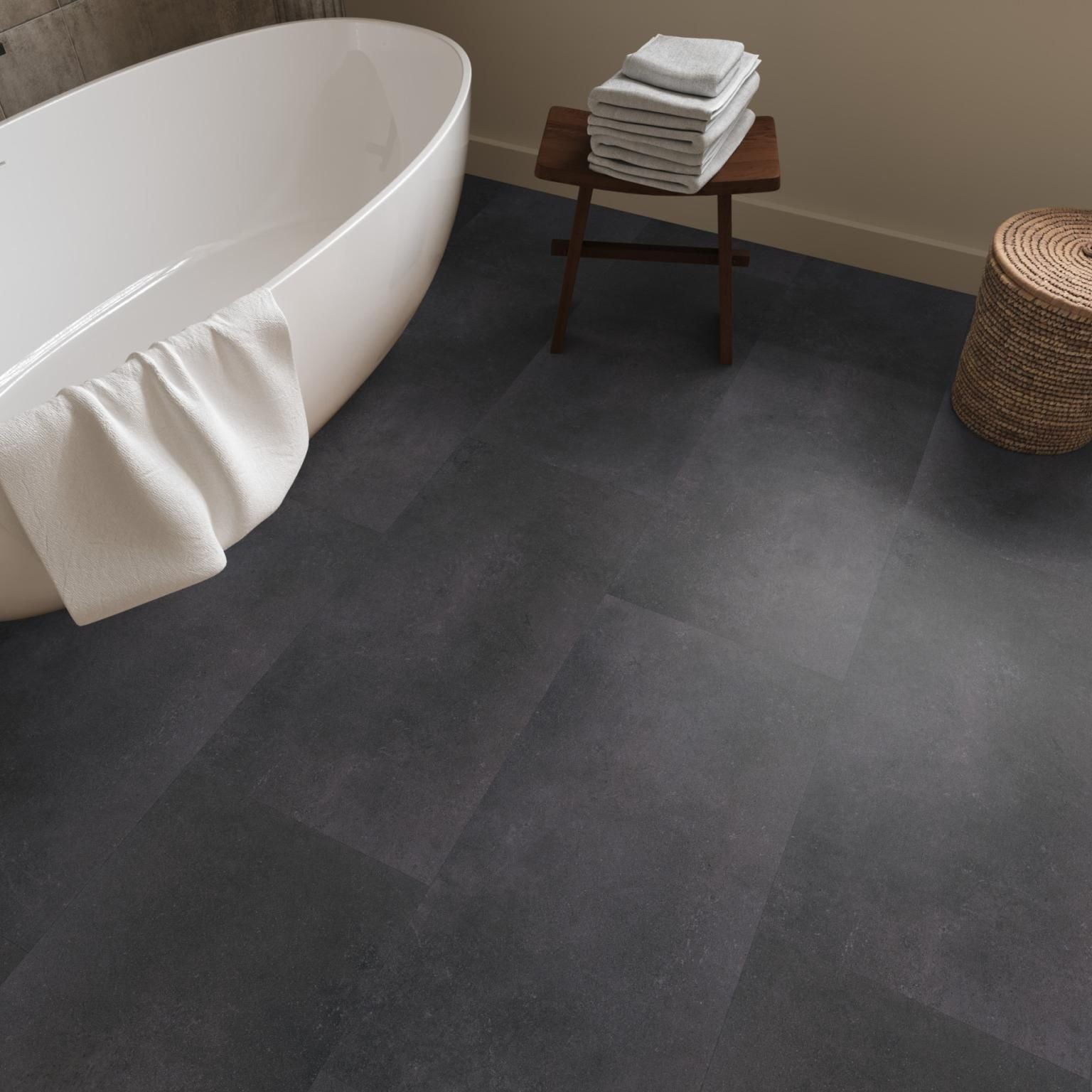 Ambiant Sarino Dryback Anthracite - Plak PVC Vloer