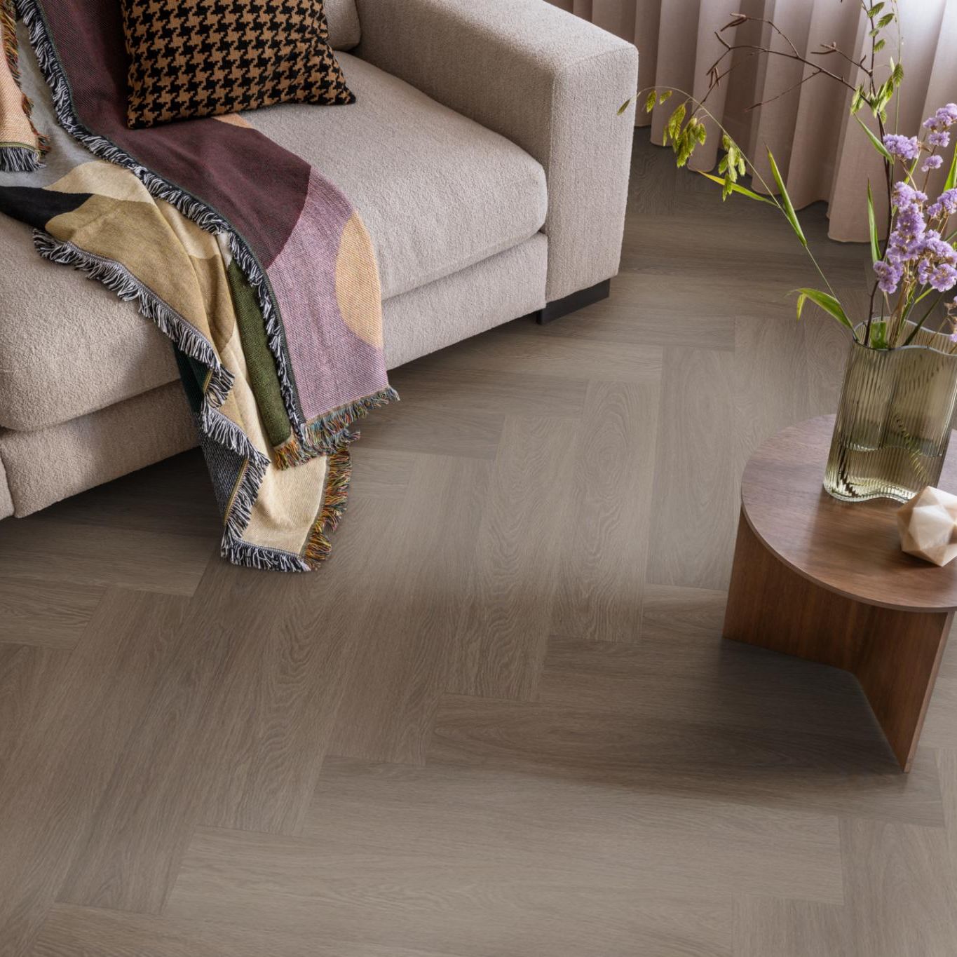 Ambiant Spigato Estino Visgraat Click Brown - Klik PVC Vloer