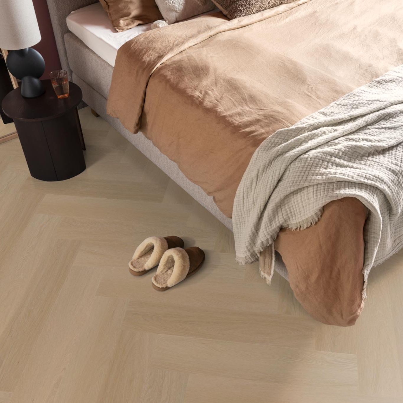Ambiant Spigato Estino Visgraat Dryback Smoky - Plak PVC Vloer