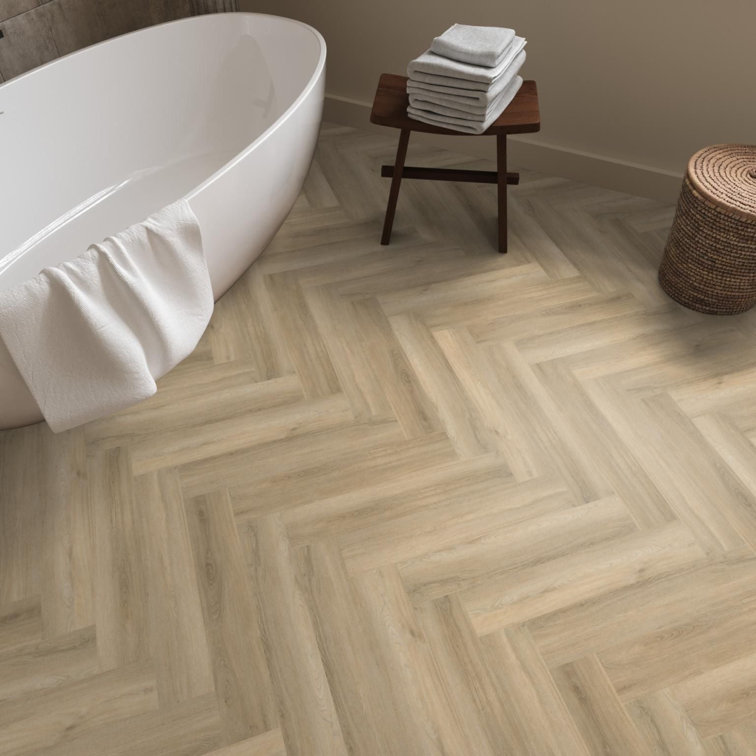 Ambiant Spigato Visgraat Click Beige - Klik PVC Vloer
