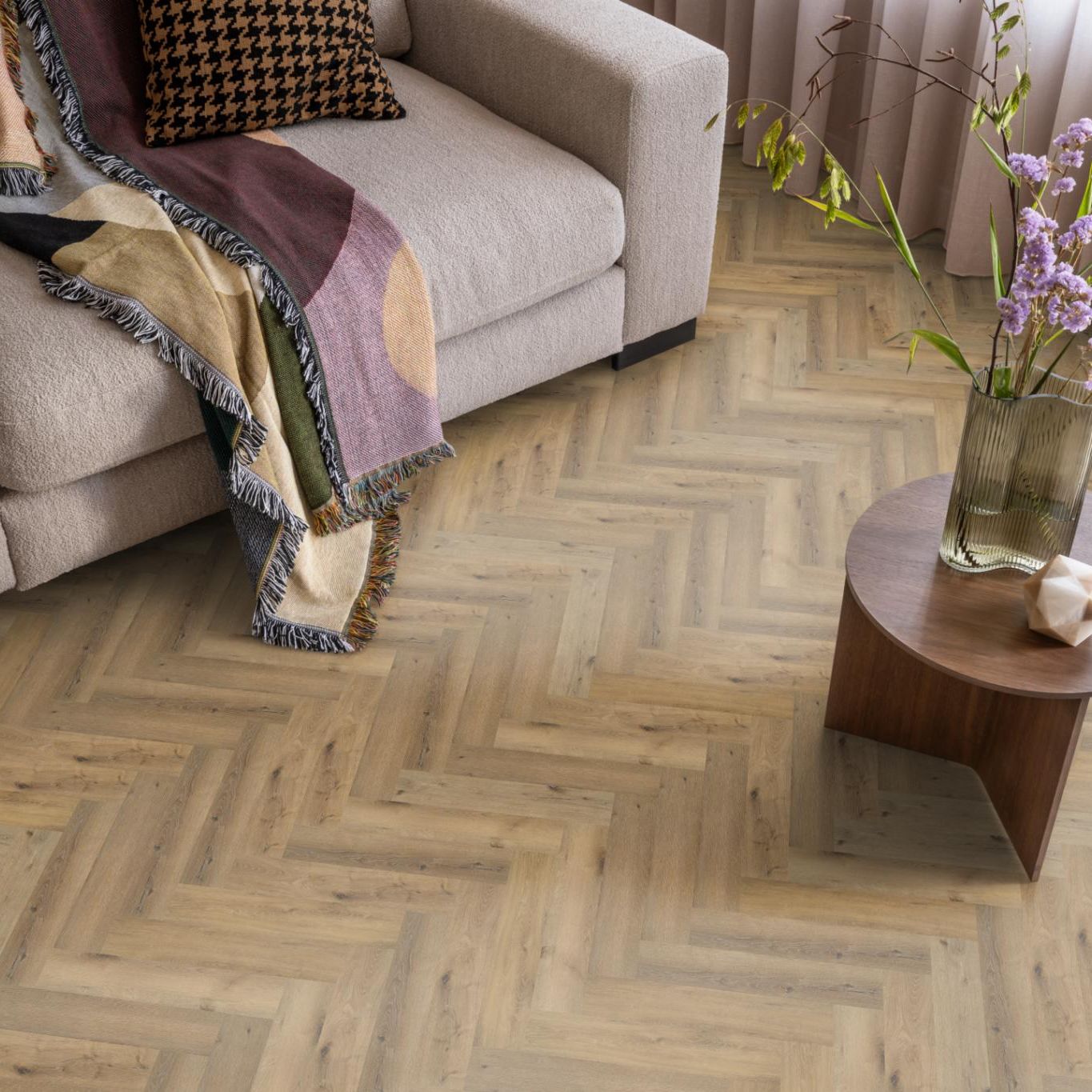 Ambiant Spigato Visgraat Click Dark Oak - Klik PVC Vloer