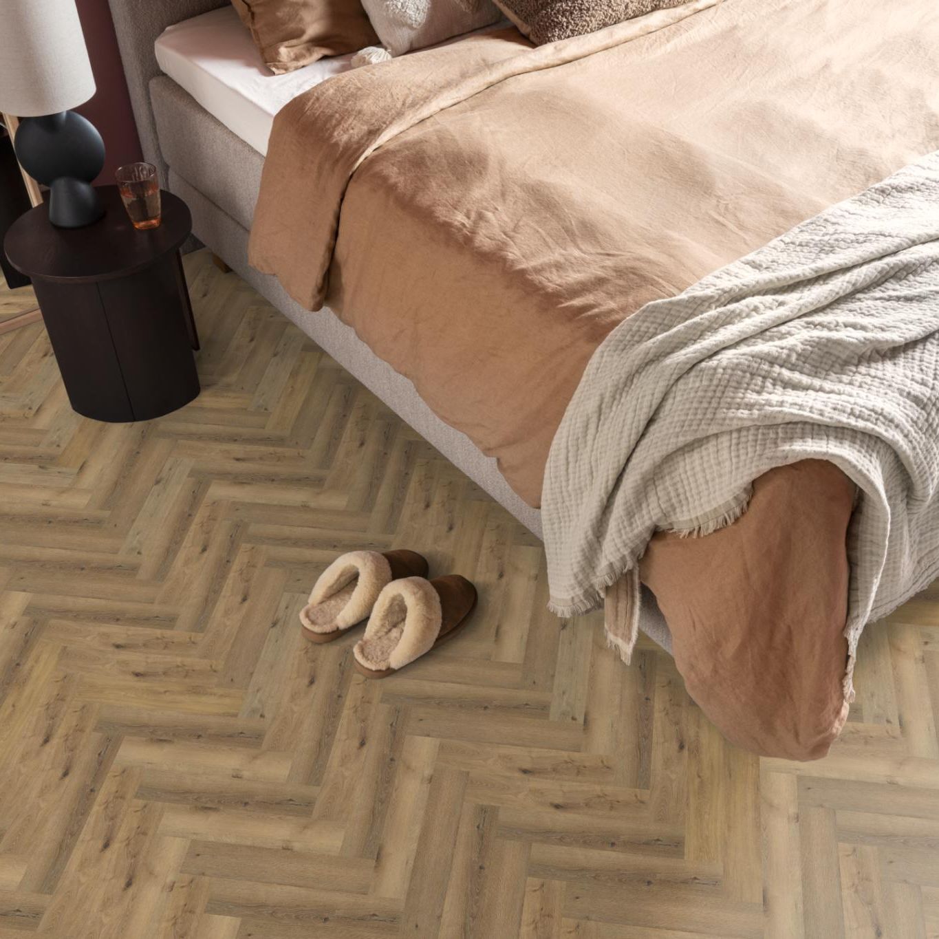 Ambiant Spigato Visgraat Click Dark Oak - Klik PVC Vloer
