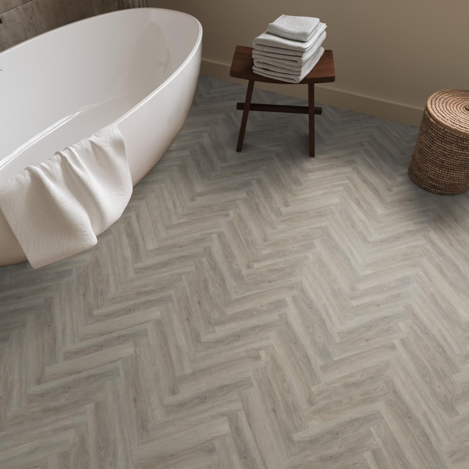 Ambiant Spigato Visgraat Click Light Grey - Klik PVC Vloer