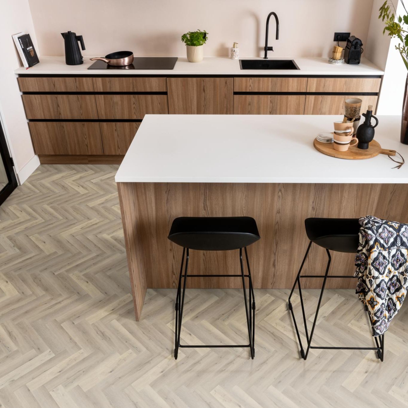 Ambiant Spigato Visgraat Click Light Oak - Klik PVC Vloer