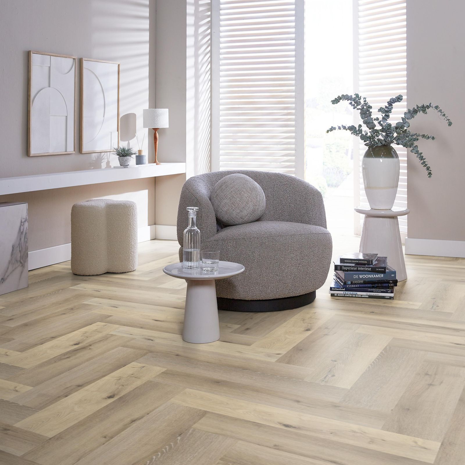 Ambiant Spigato Visgraat Click Light Oak - Klik PVC Vloer