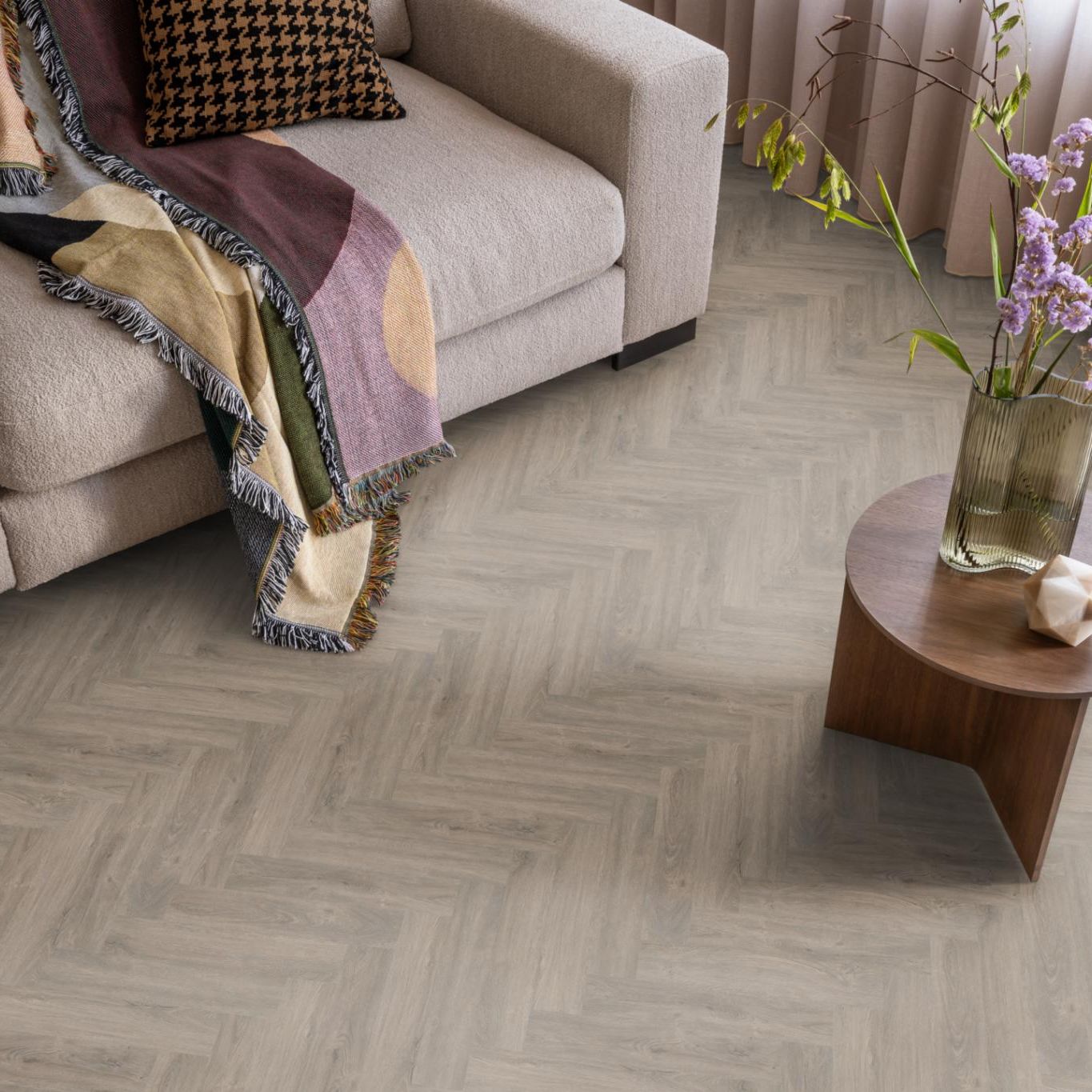 Ambiant Spigato Visgraat Click Smoky - Klik PVC Vloer