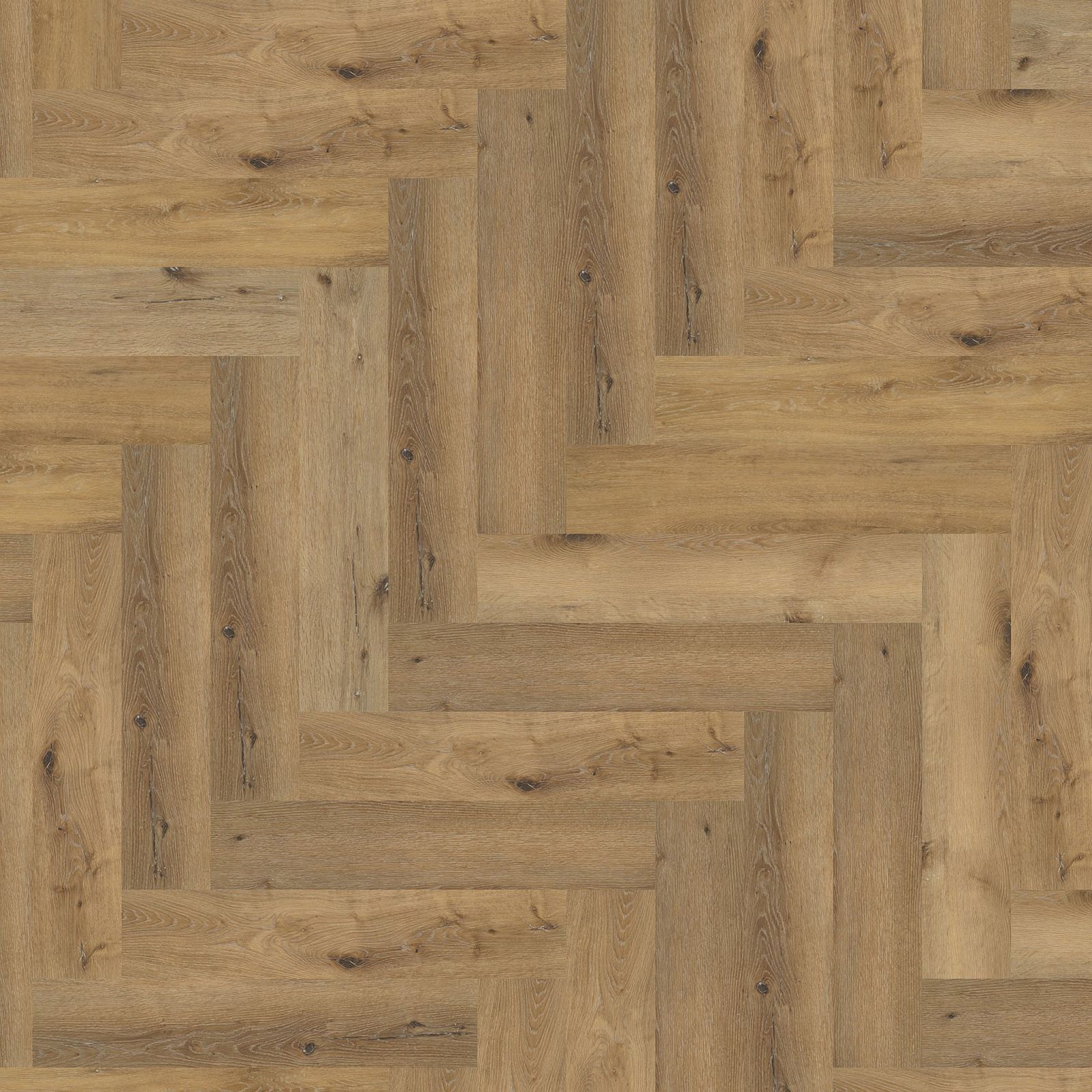 Ambiant Spigato Visgraat Dryback Dark Oak - Plak PVC Vloer