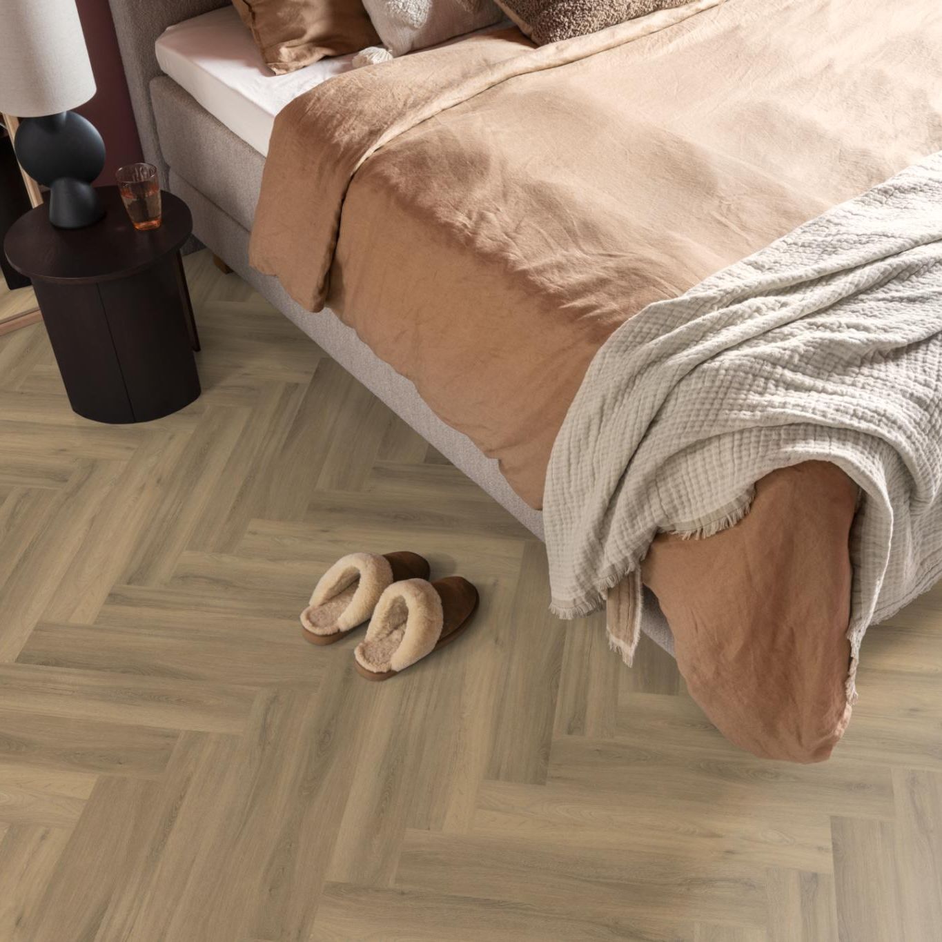 Ambiant Spigato Visgraat Dryback Natural - Plak PVC Vloer