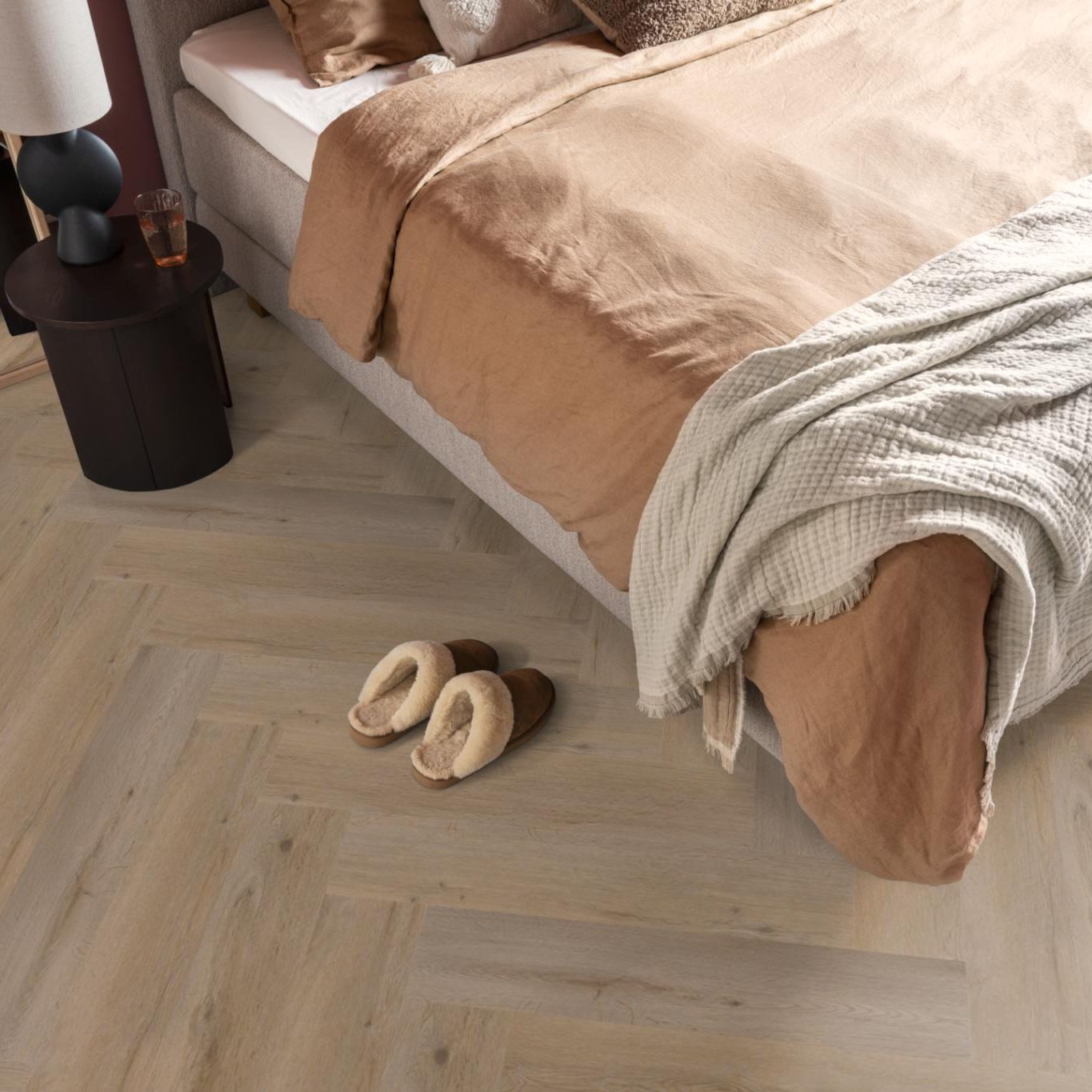 Ambiant Spigato Vivero Visgraat Dryback Natural Oak - Plak PVC Vloer