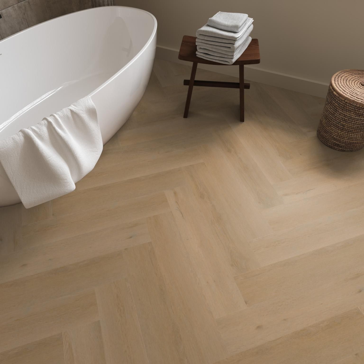 Ambiant Spigato Vivero Visgraat Dryback Warm Oak - Plak PVC Vloer