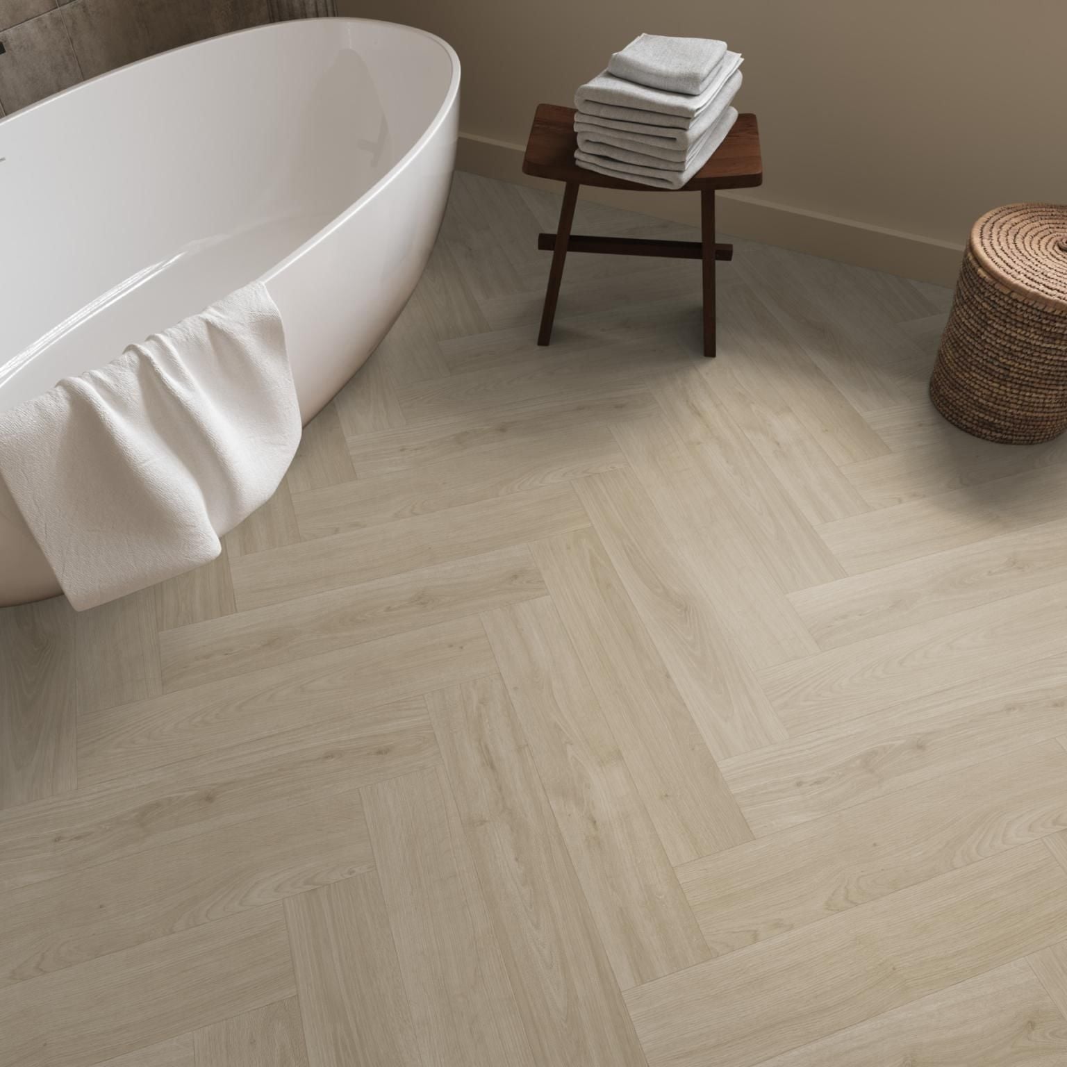 Ambiant Supreme 50 Boreal Visgraat Eiken Beige 3700 Vinyl