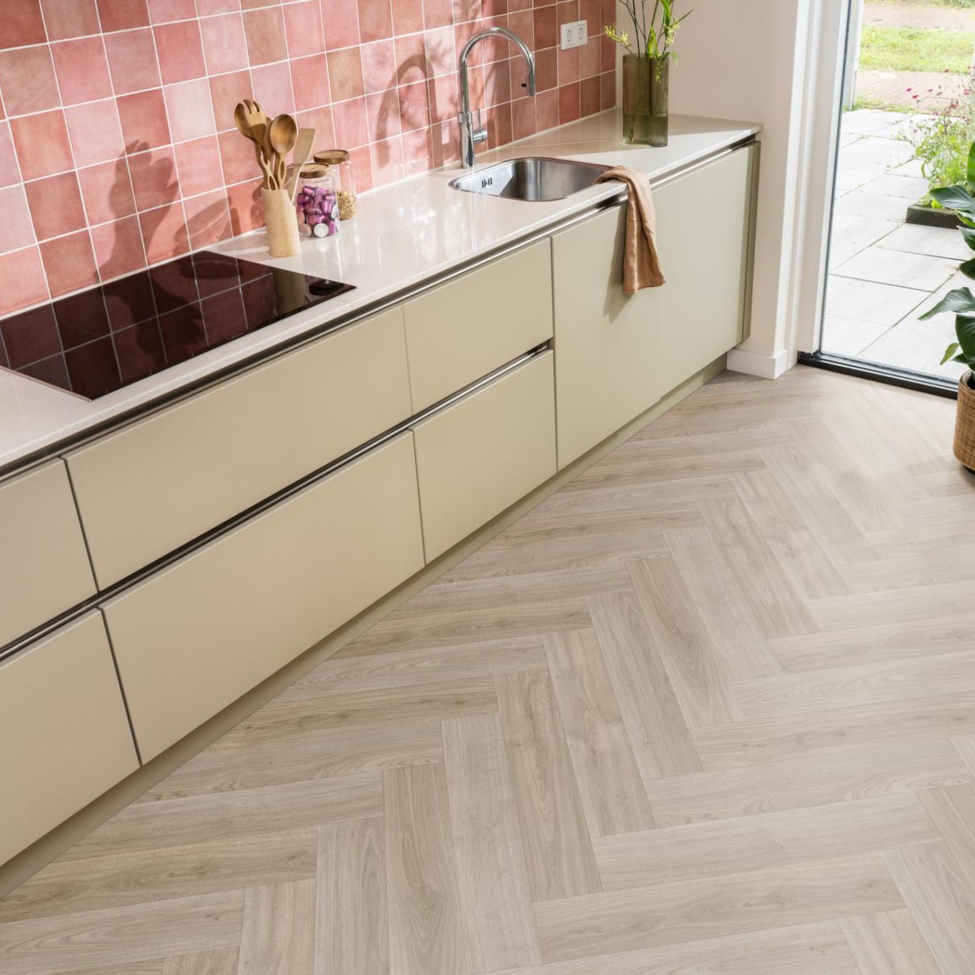 Ambiant Supreme 50 Boreal Visgraat Eiken Bruin 4500 Vinyl