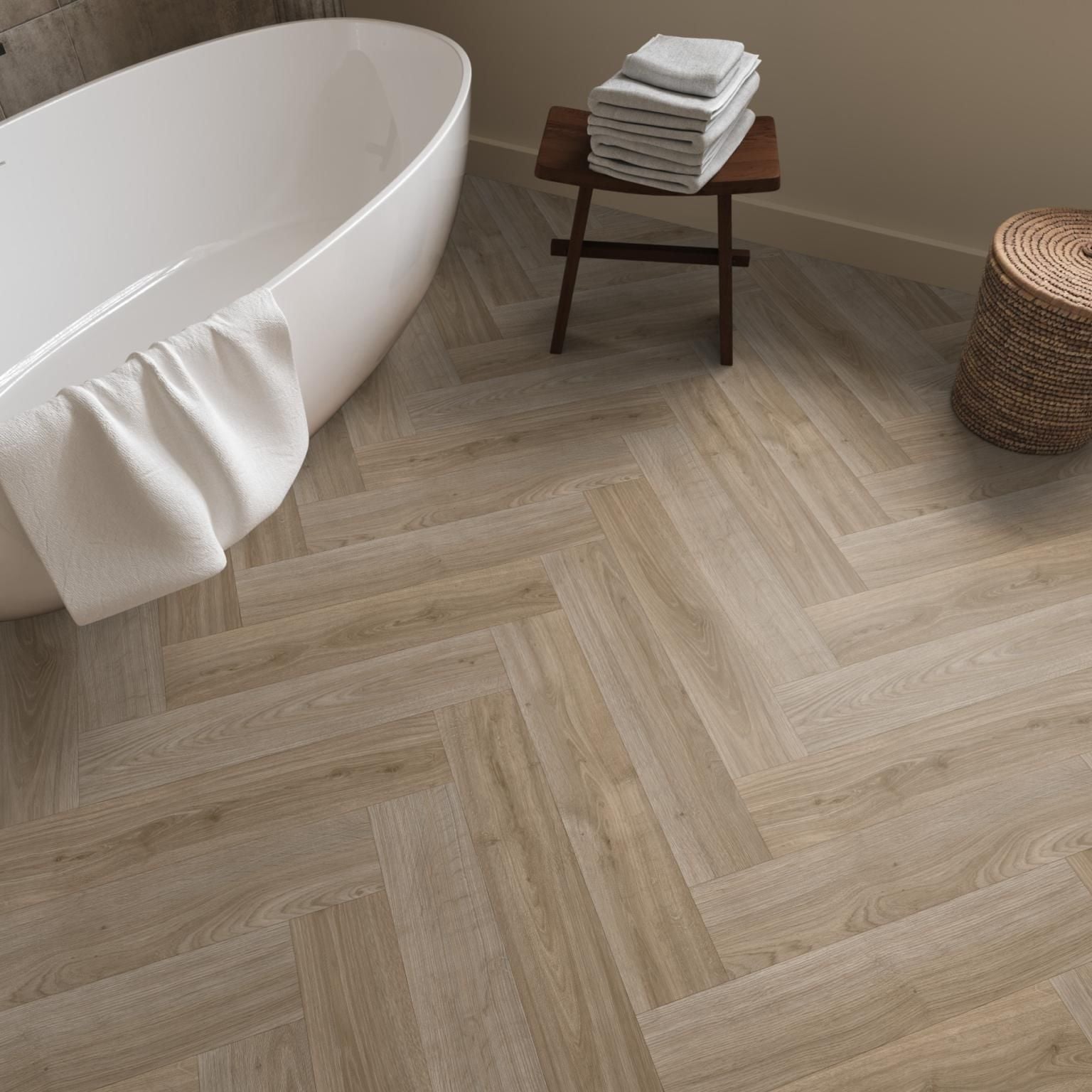 Ambiant Supreme 50 Boreal Visgraat Eiken Bruin 4500 Vinyl